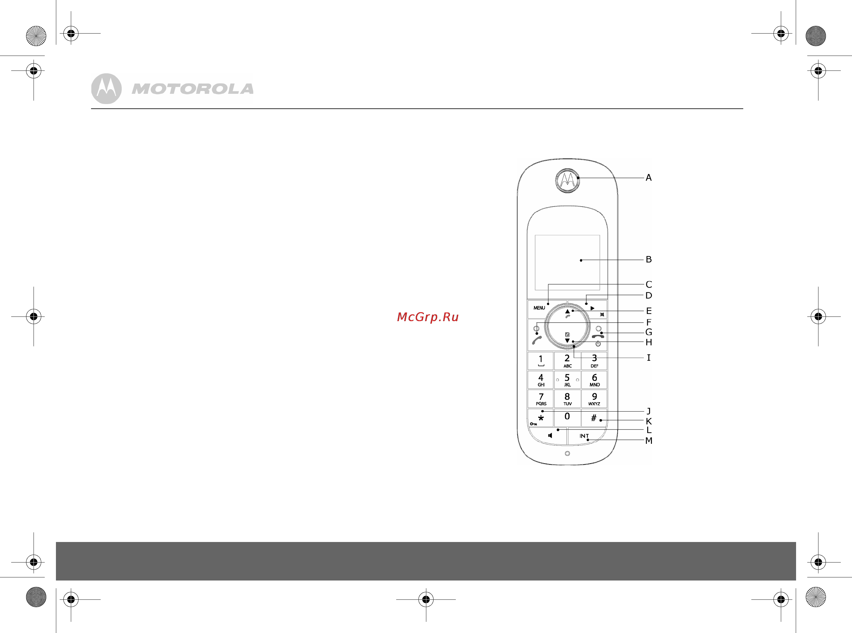 Motorola D1001+Buggy [8/37] Ознакомление с телефоном
