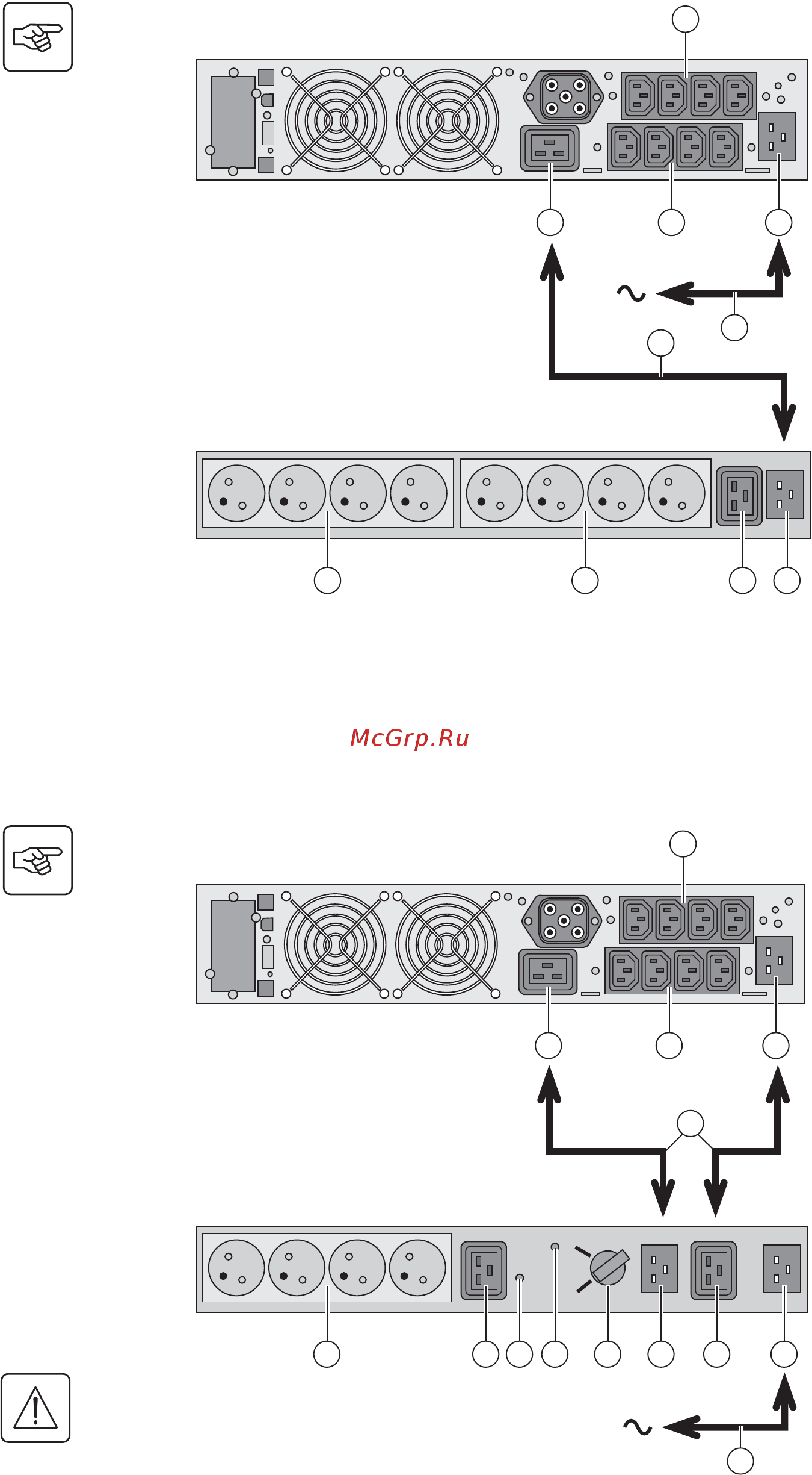Eaton Powerware EX 3000 RT3U HotSwap IEC [85/172] Installazione