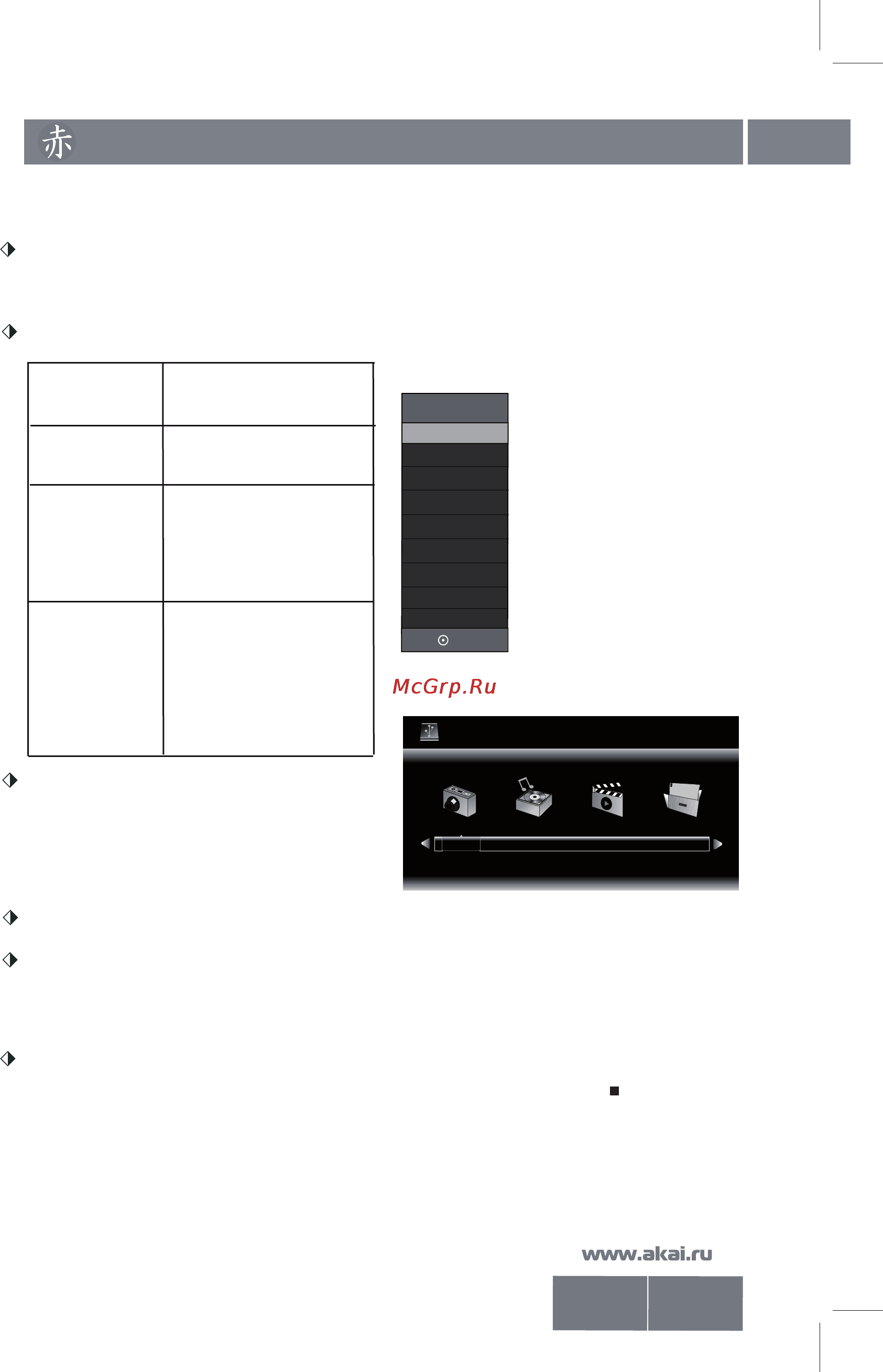 Akai LEA-19 A08G [22/30] Встроенный медиа плеер