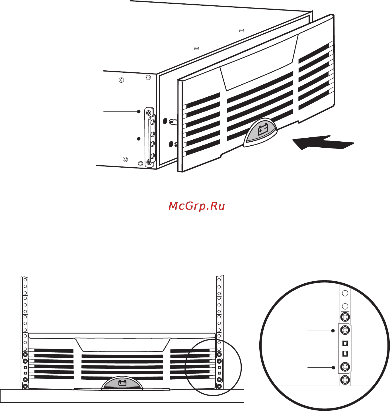 Eaton Powerware Blade UPS [24/106] Винты с шестигранной головкой