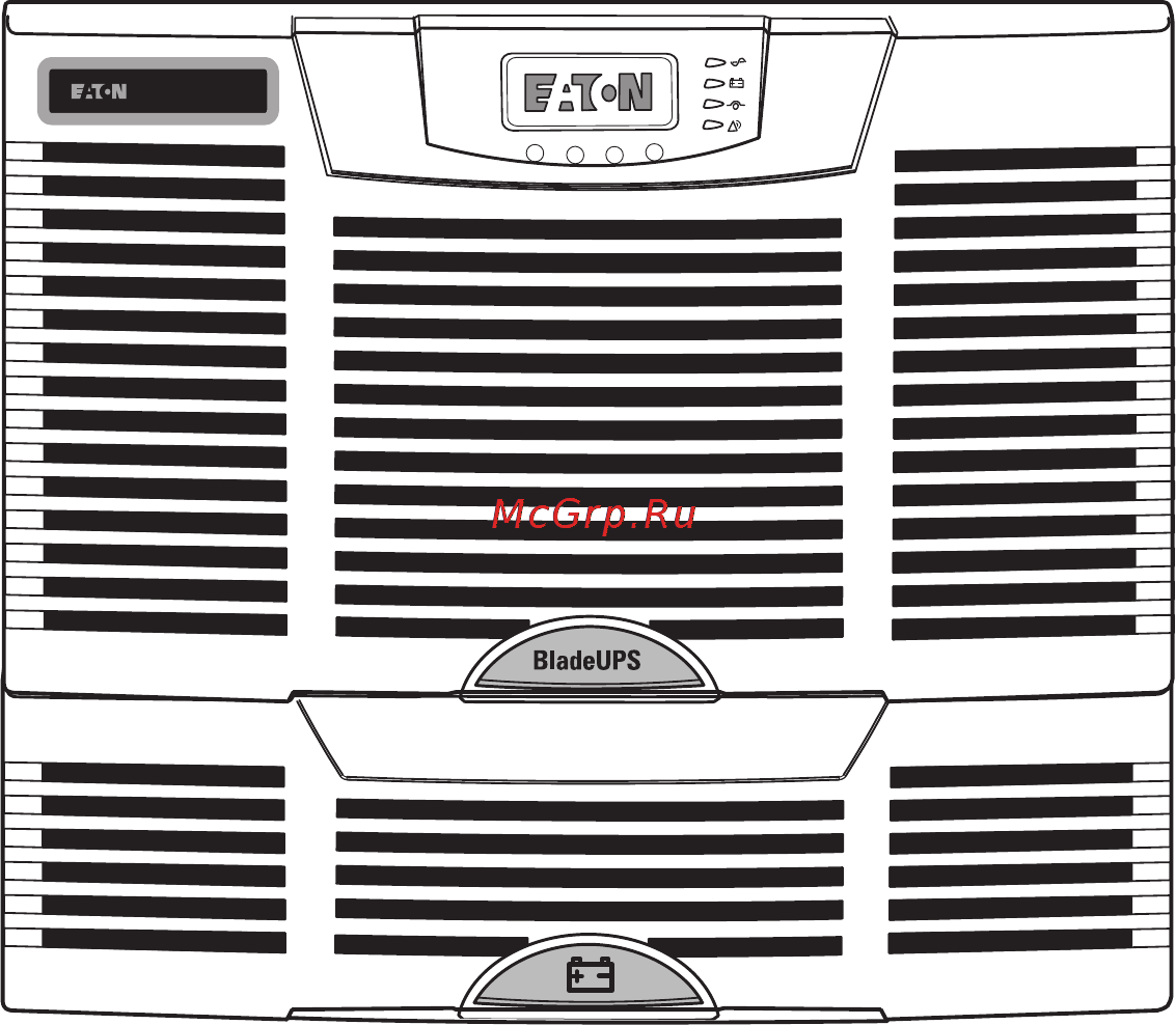 Eaton Powerware Blade UPS [7/106] Рисунок 1 модуль bladeups с дополнительным модулем аккумулятора высокой плотности