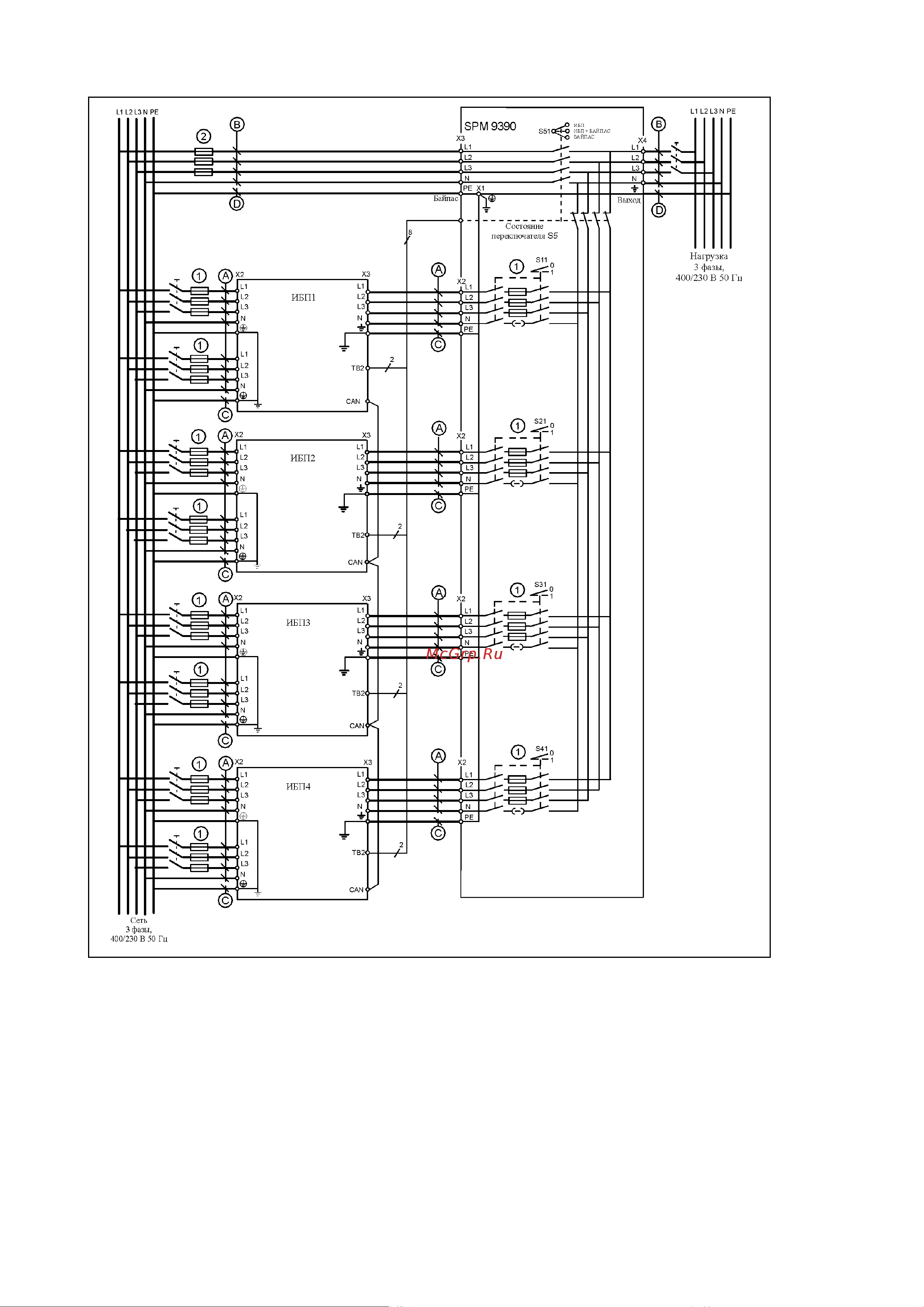 Eaton Powerware 9390 [58/74] Редакция c