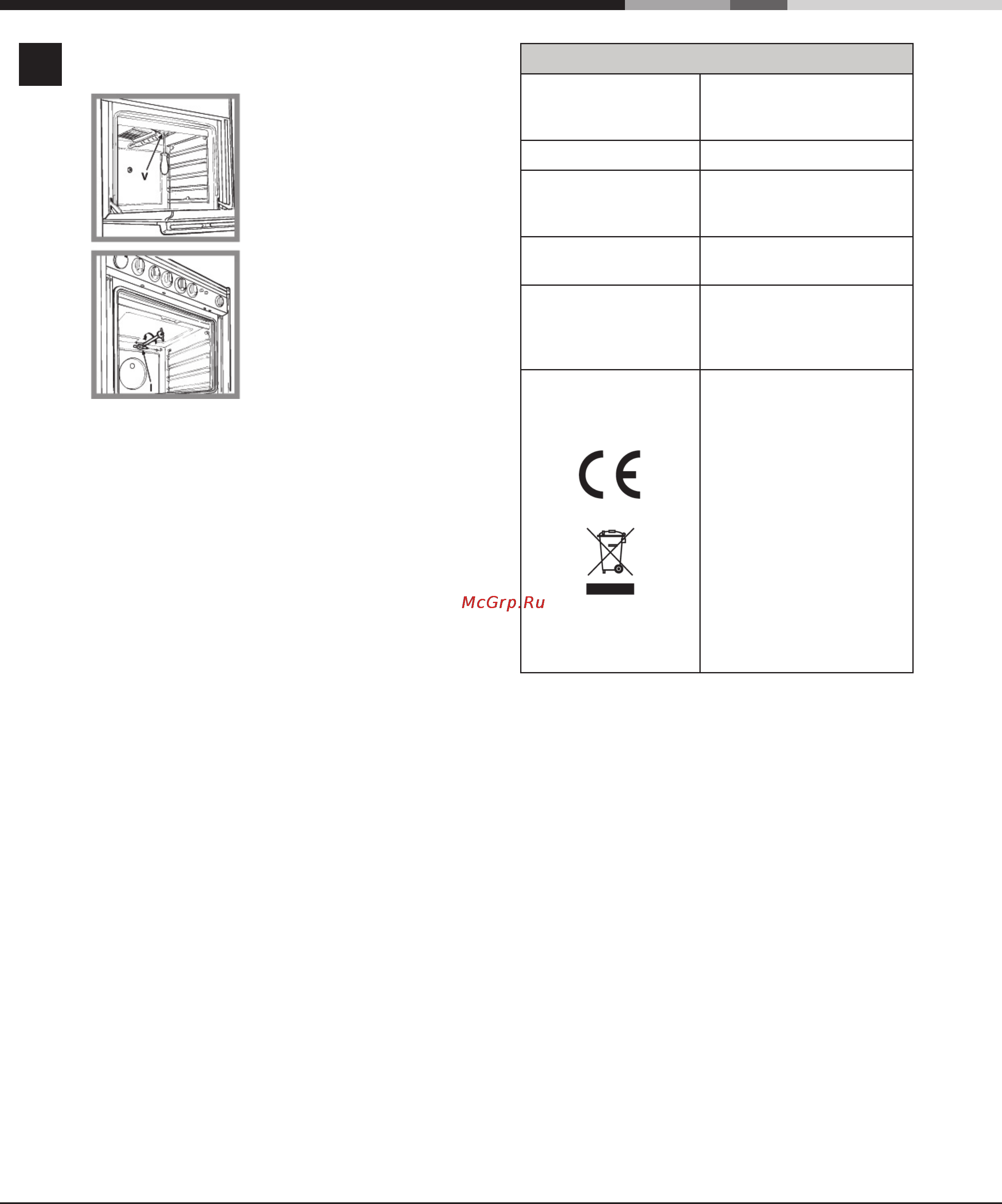 Indesit MVK5 G1(W) RF Инструкция по эксплуатации онлайн [6/13] 60001