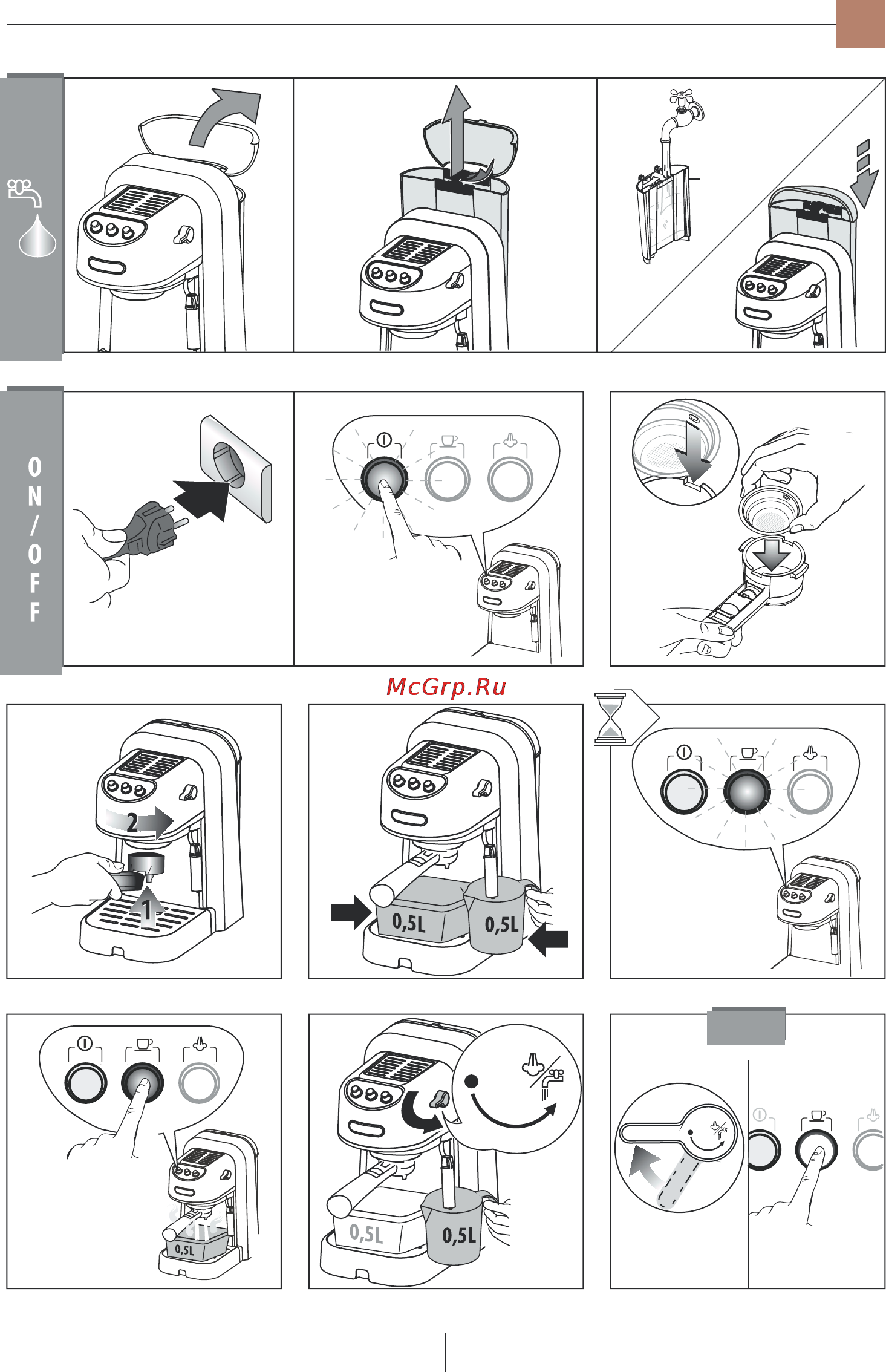 Delonghi EC250.B [3/12] St use