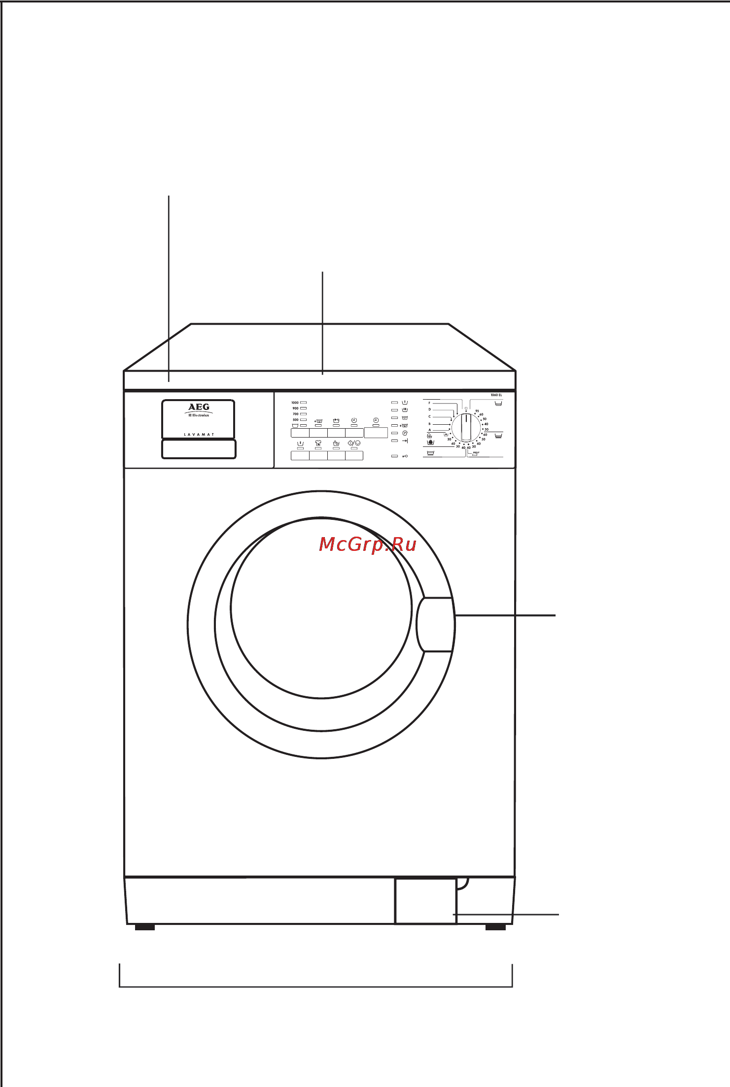 AEG LAVAMAT 1260 EL [10/44] Îïèñàíèå ïðèáîðà