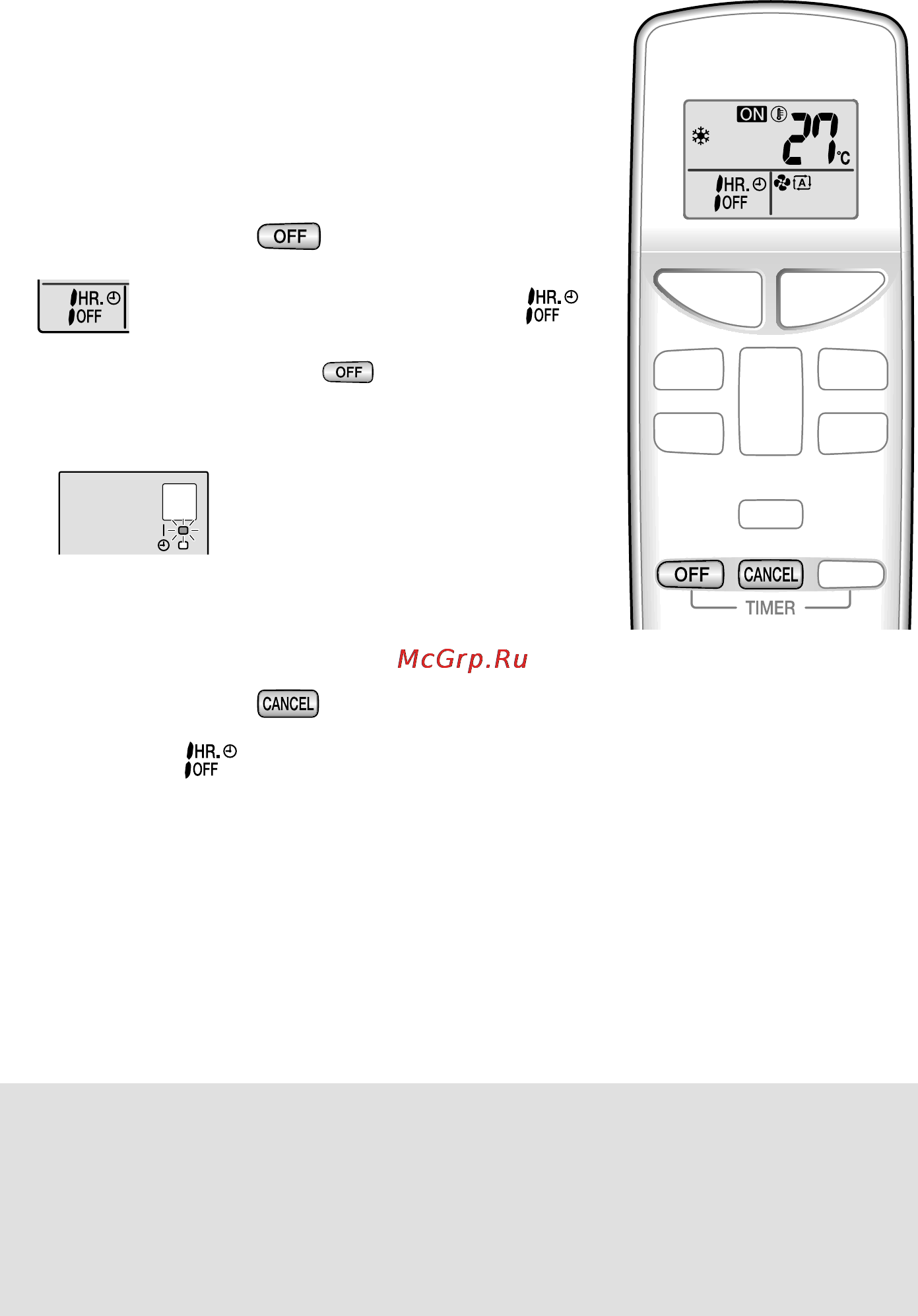 Daikin FTXN35KEV1B/RXN35KEV1B [17/28] Работа в режиме таймера выкл