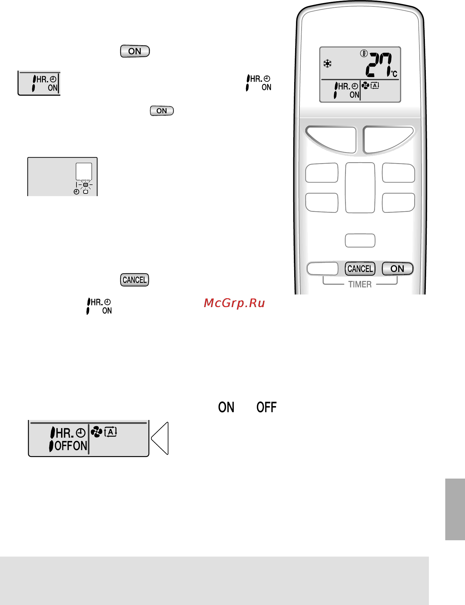 Daikin FTXN35KEV1B/RXN35KEV1B [18/28] Работа в режиме таймера вкл