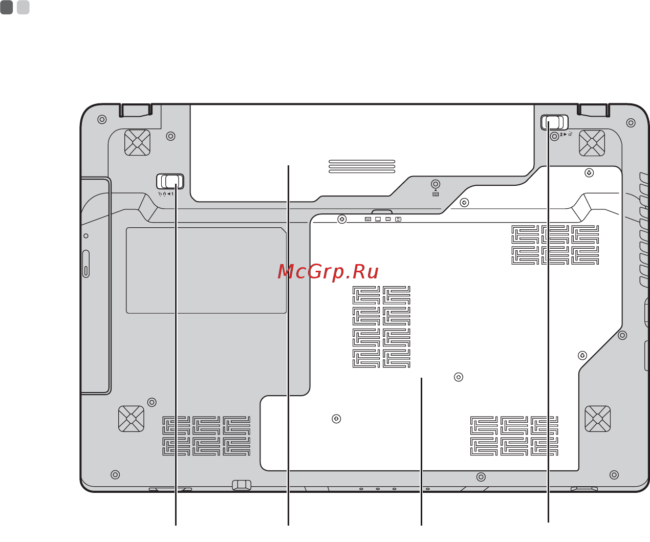 Lenovo IdeaPad Z575Am [14/63] Вид снизу