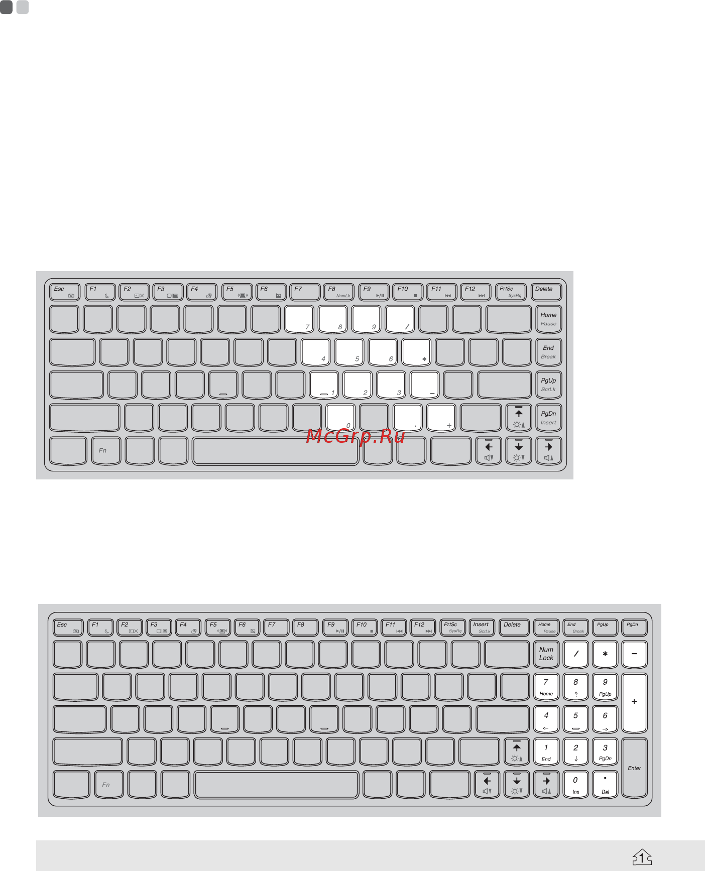 Lenovo IdeaPad Z575Am [21/63] Использование клавиатуры
