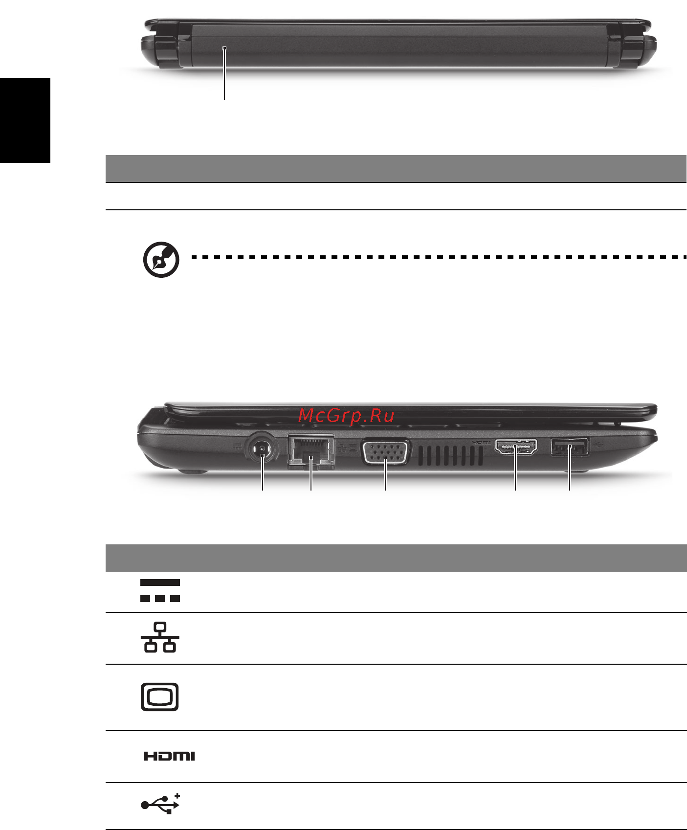 Acer Aspire One D270-268ws [20/36] 1 3 5 4