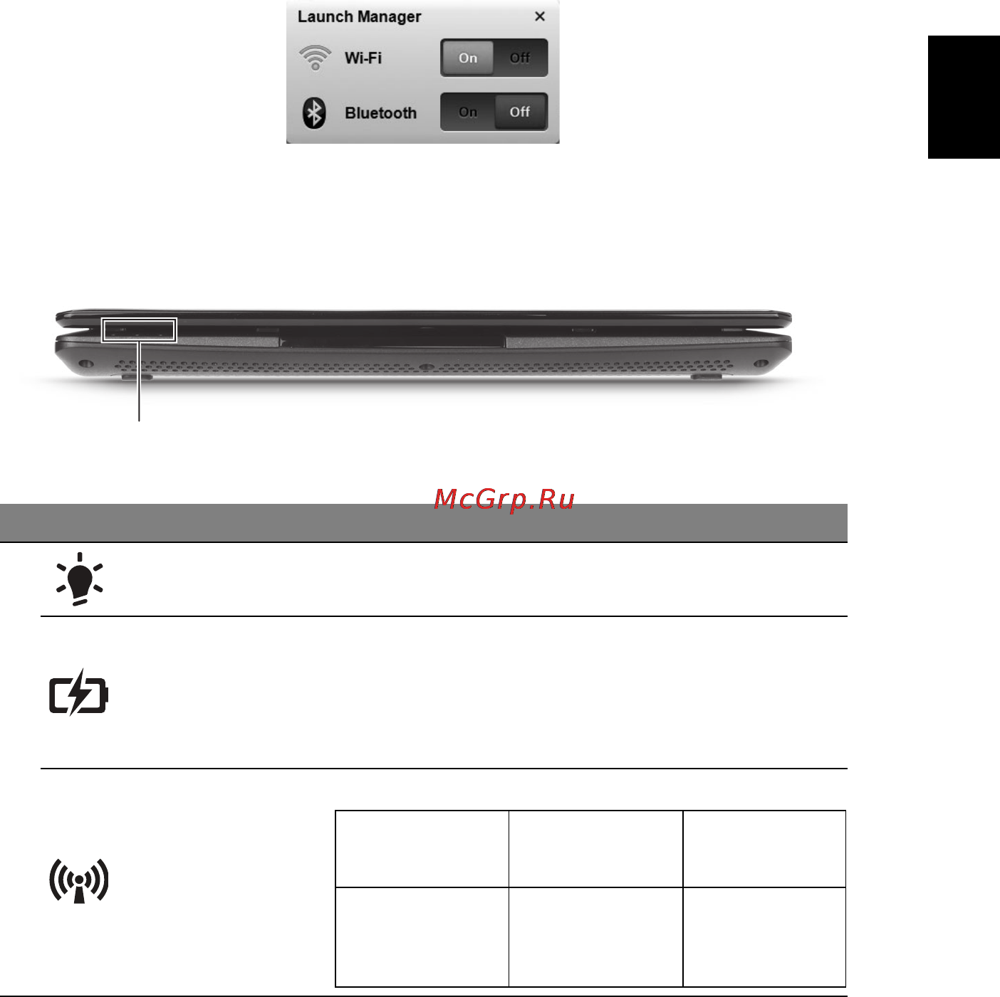 Acer Aspire One D270-268kk [31/36] Elölnézet lehajtott kijelzővel