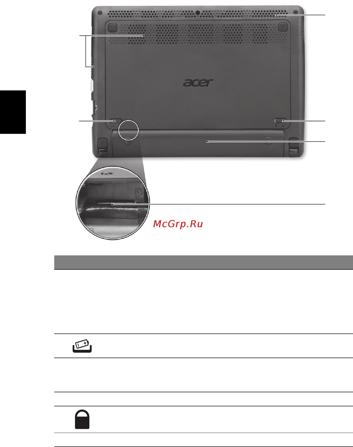Acer Aspire One D270-268ws [34/36] Alulnézet