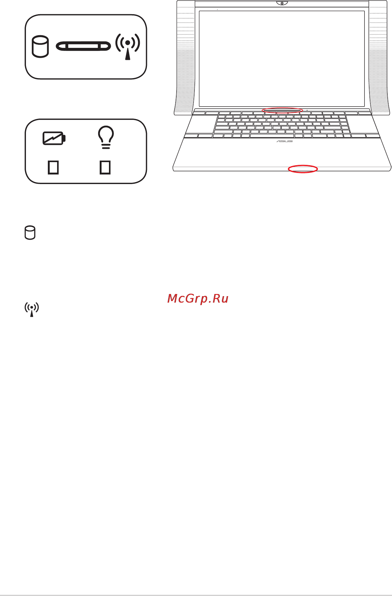 Asus NX90SN-YZ042V i72670QM [42/108] Индикаторы
