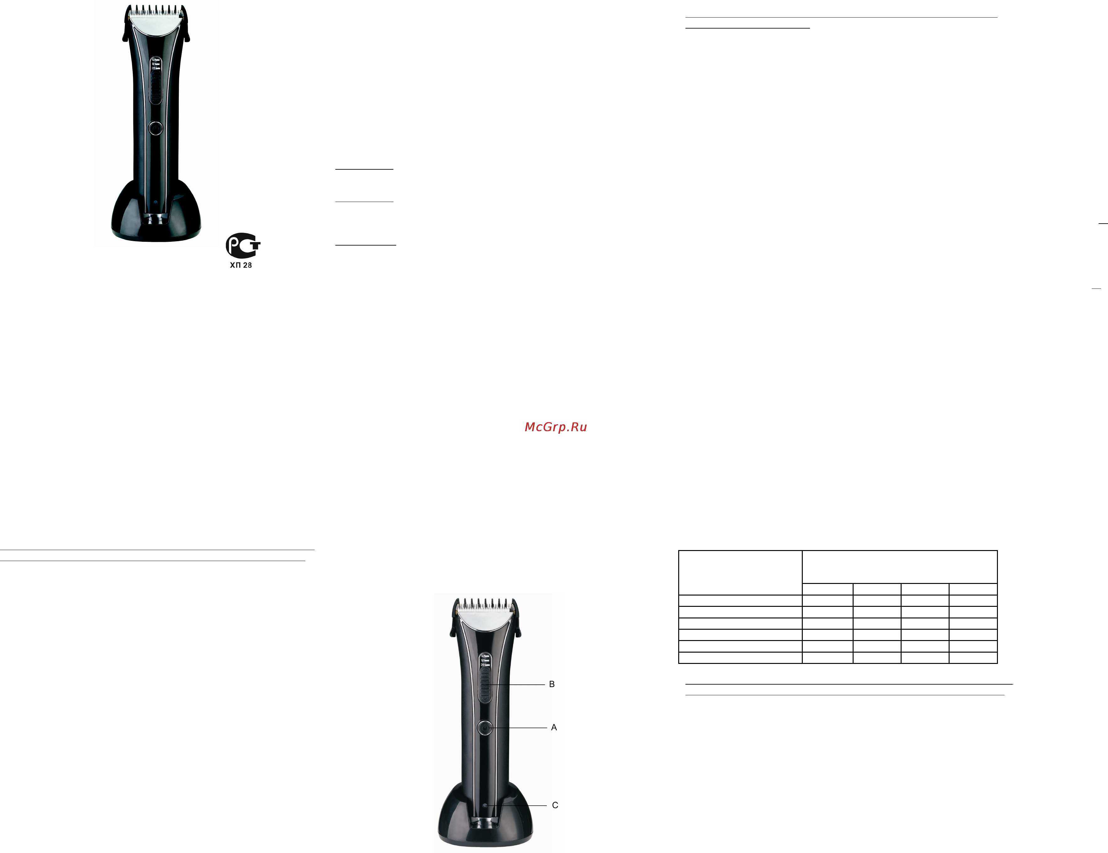 Centek CT-2103 BL/C Инструкция по эксплуатации онлайн
