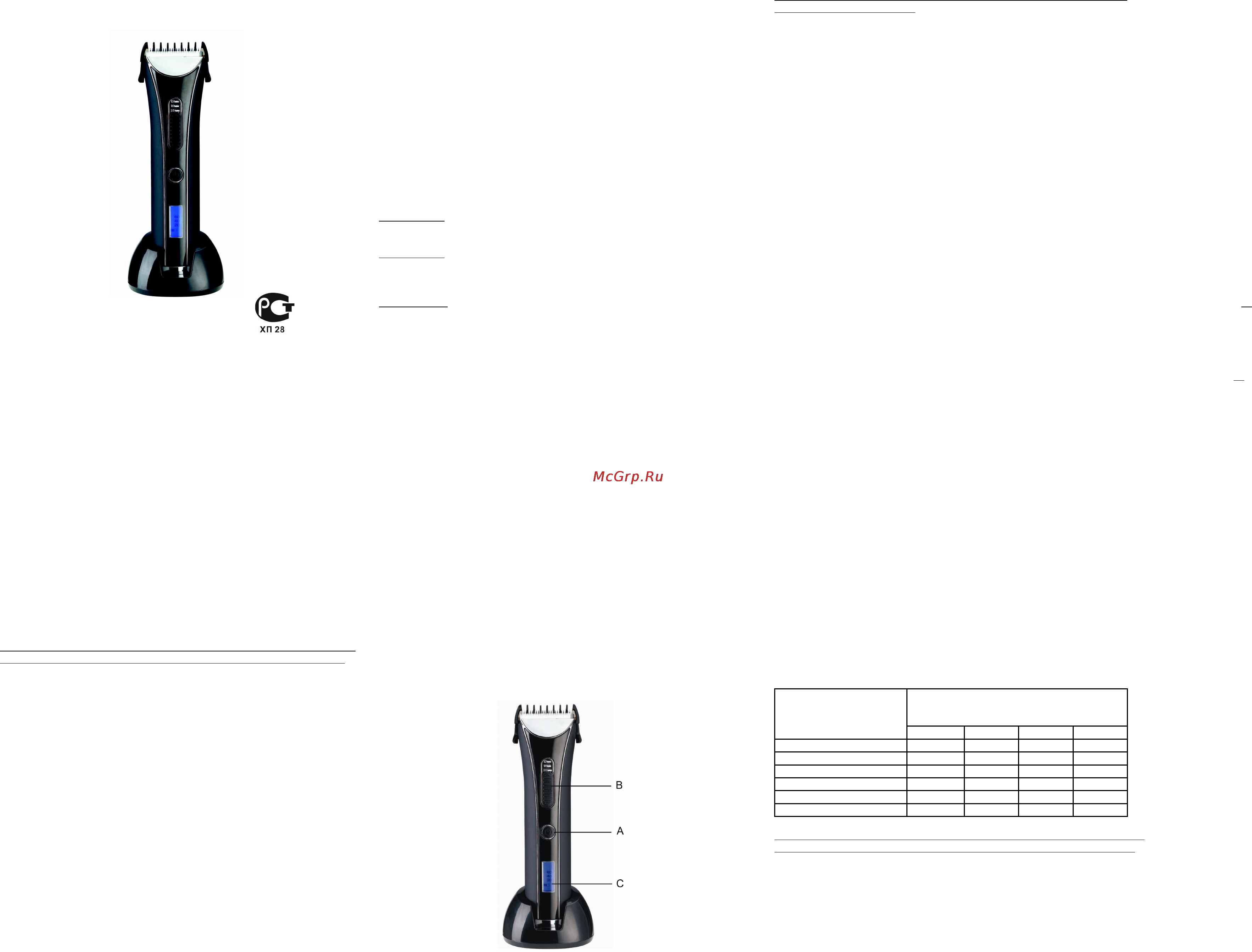 Centek CT-2104 BL/C Инструкция по эксплуатации онлайн