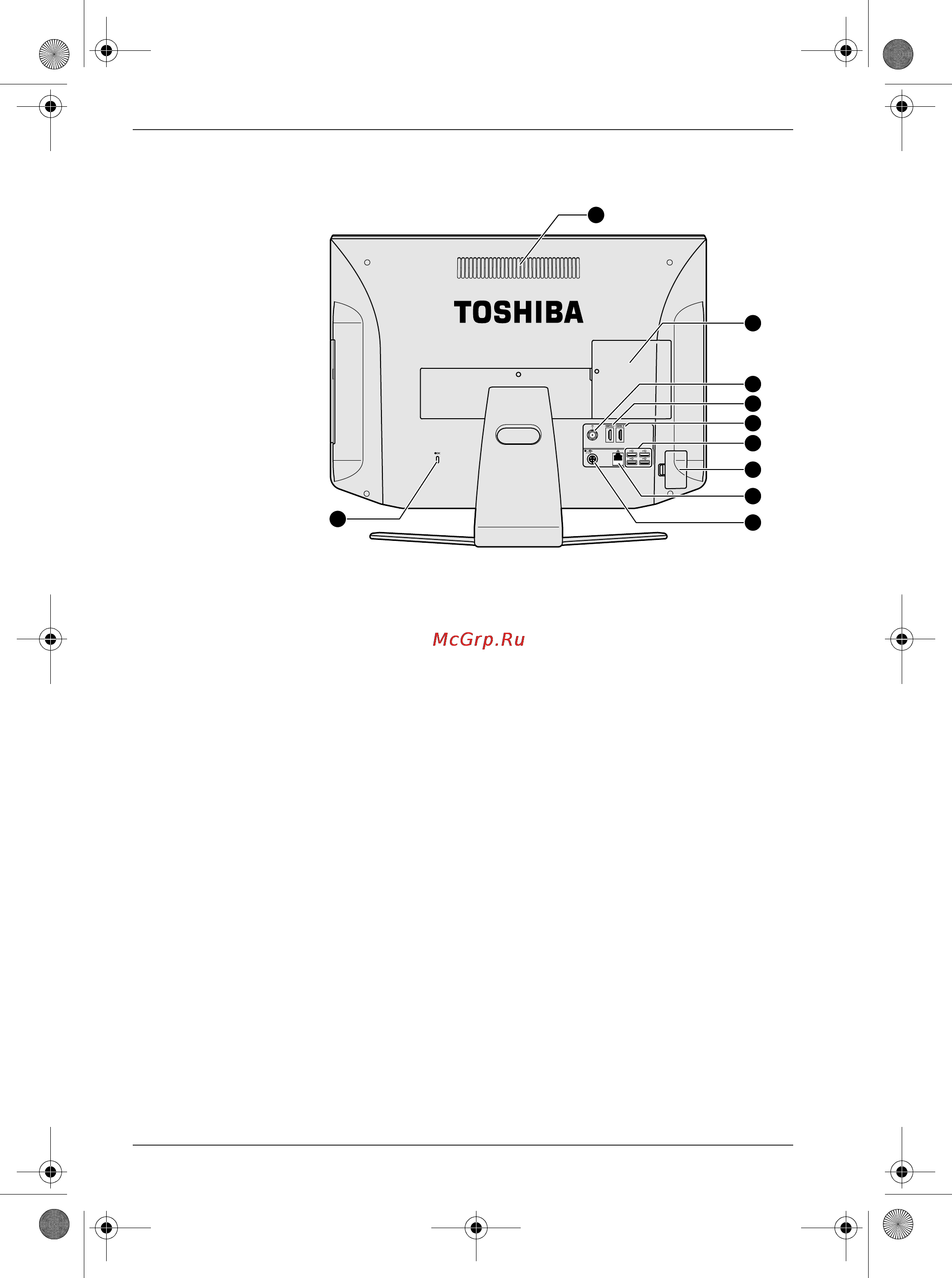 Toshiba DX730-A3K [12/32] Вид сзади