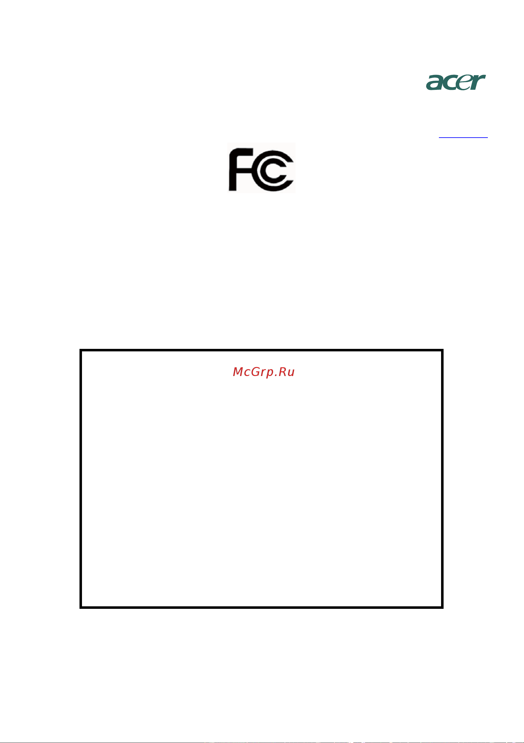 Acer S242HLCbid [28/28] Federal communications commission declaration of conformity