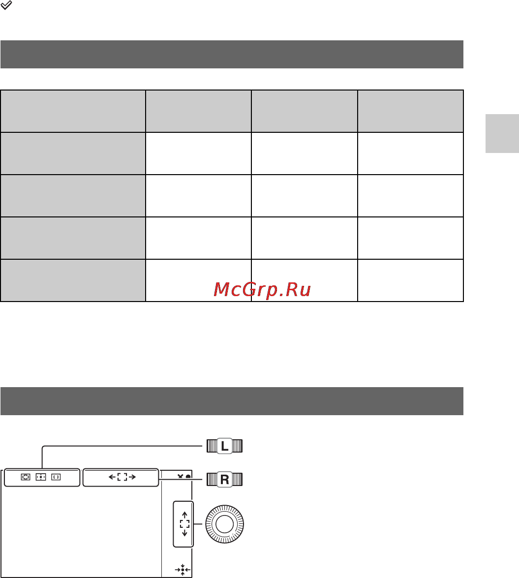 Sony NEX-7 Black [75/128] Доступні режими настройок