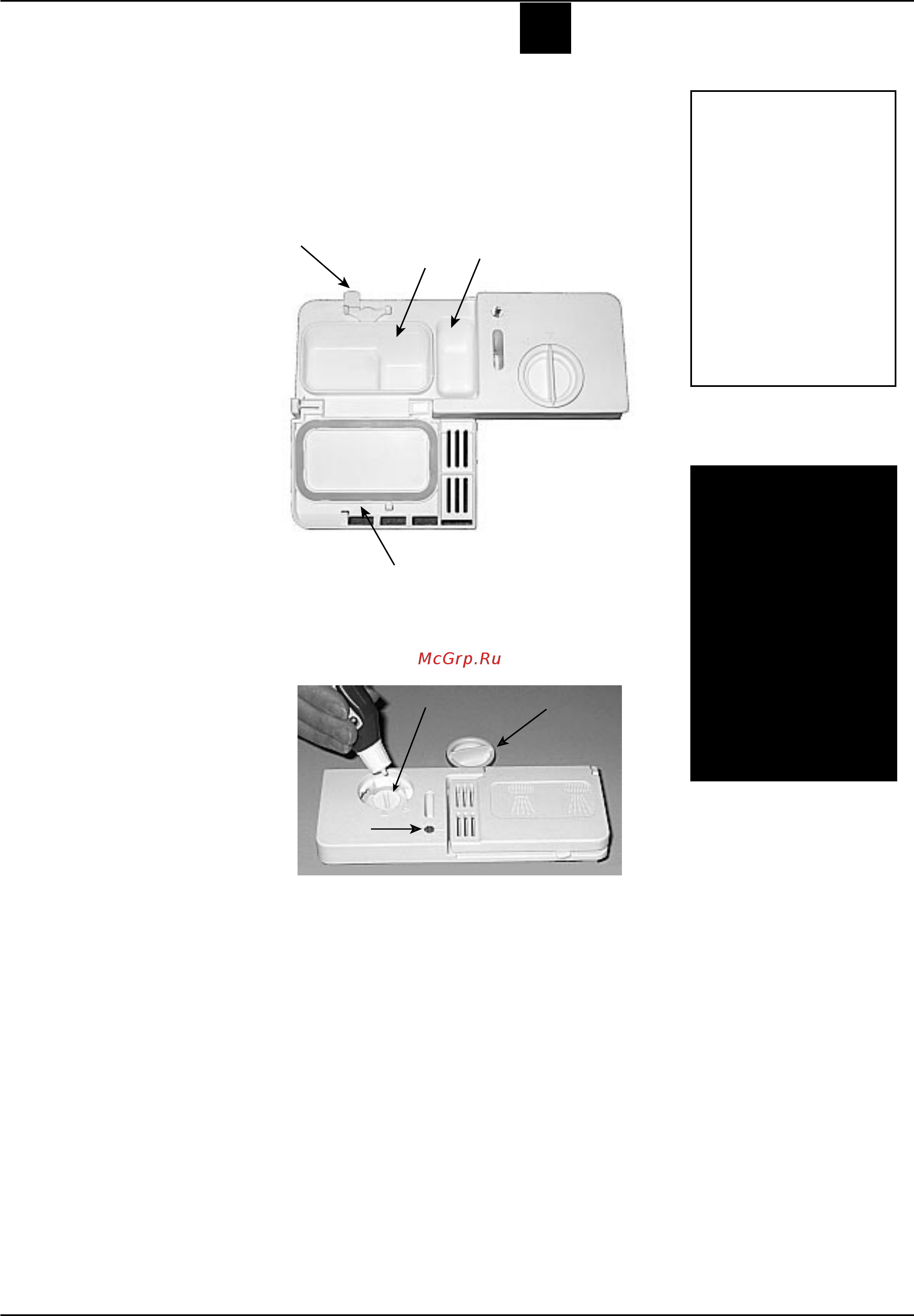 Ariston LL 40 [6/12] Моющее средство и ополаскиватель