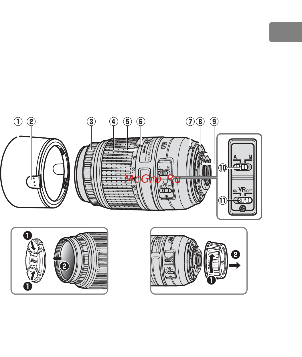 Nikon AF-S DX 55-300 f4.5-5.6 VR [13/140] Jp en de fr es sv ru nl it cz sk ro ua ck ch kr