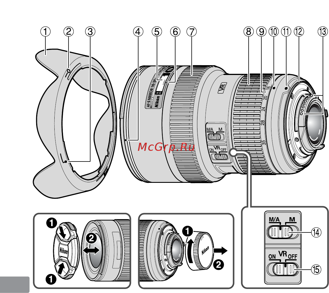 Nikon AF-S 16-35 f/4G ED VR Инструкция по эксплуатации онлайн [138/152] 60682