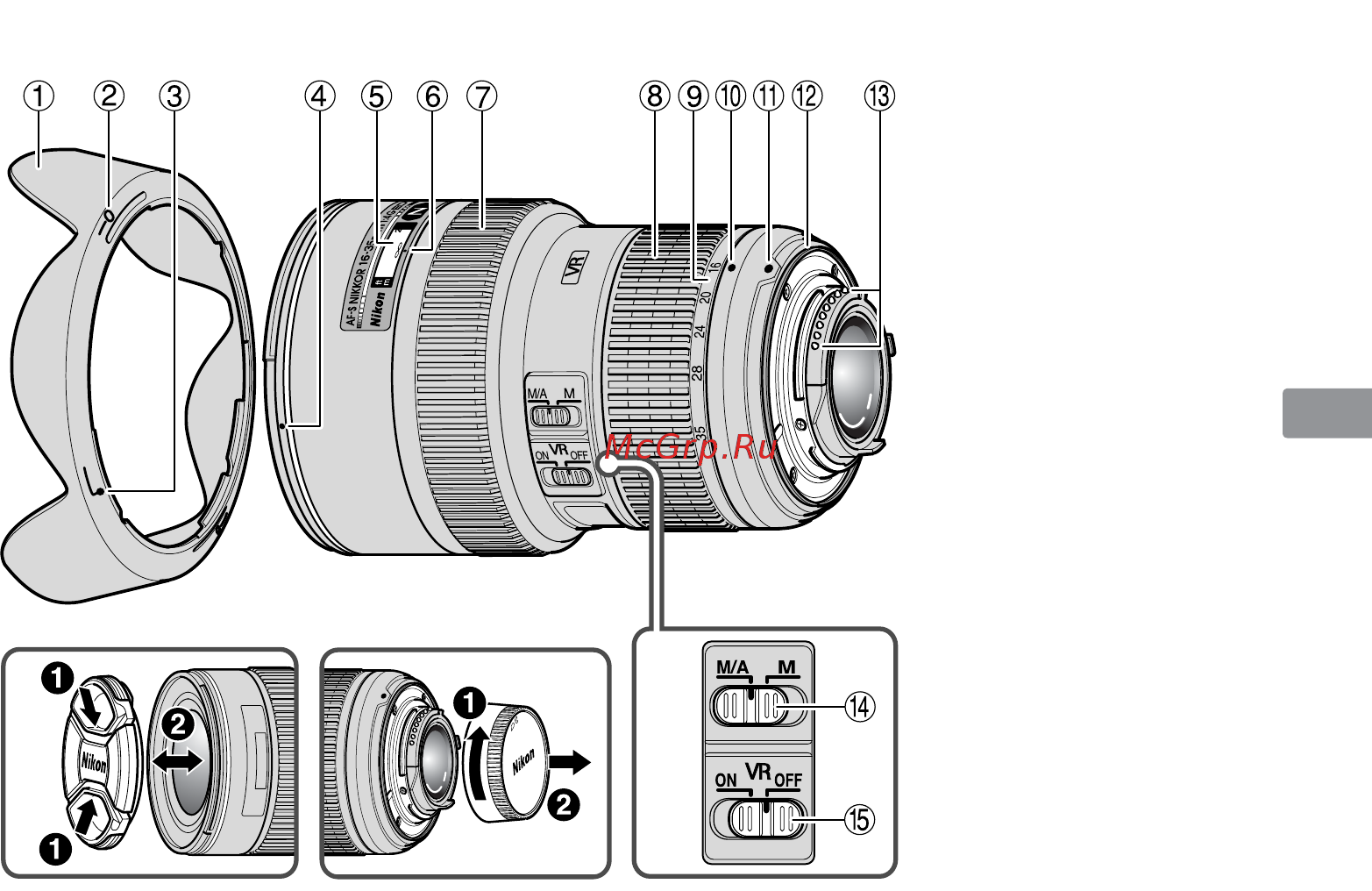 Nikon AF-S 16-35 f/4G ED VR [65/152] Компоненты