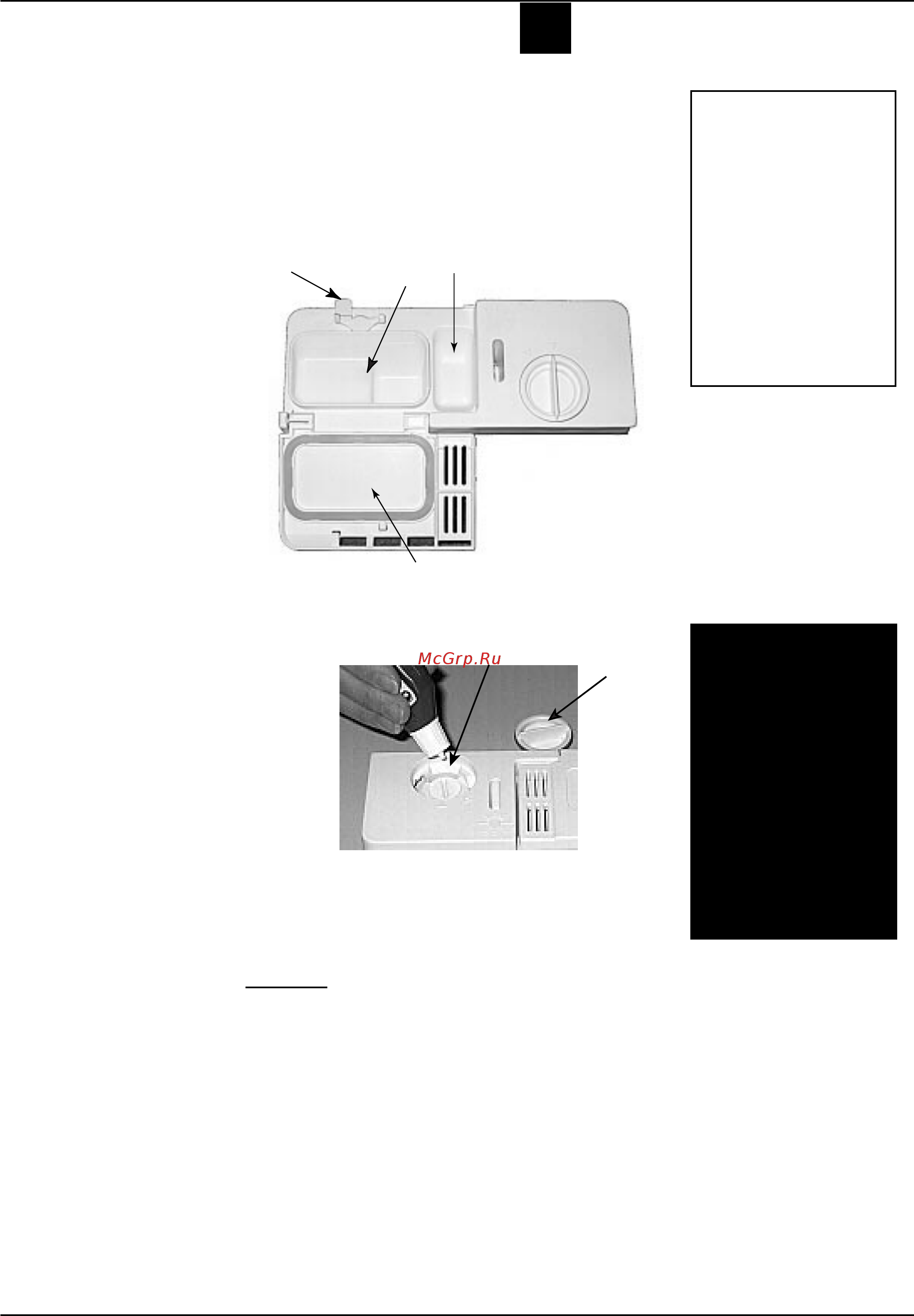 Ariston LI 700 DUO [8/16] Моющее средство и ополаскиватель