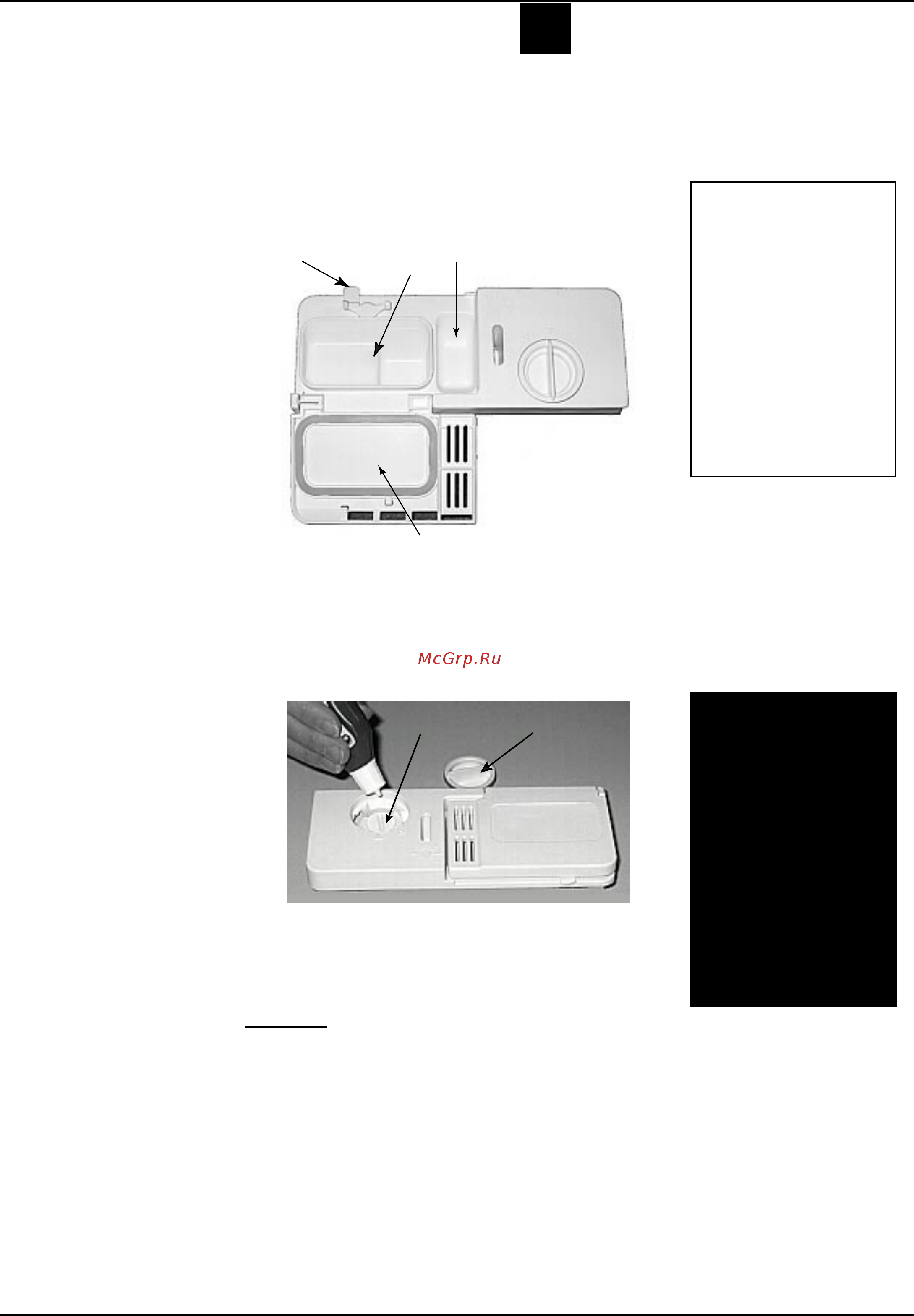 Ariston LI 480 A [9/16] Моющее средство и ополаскиватель