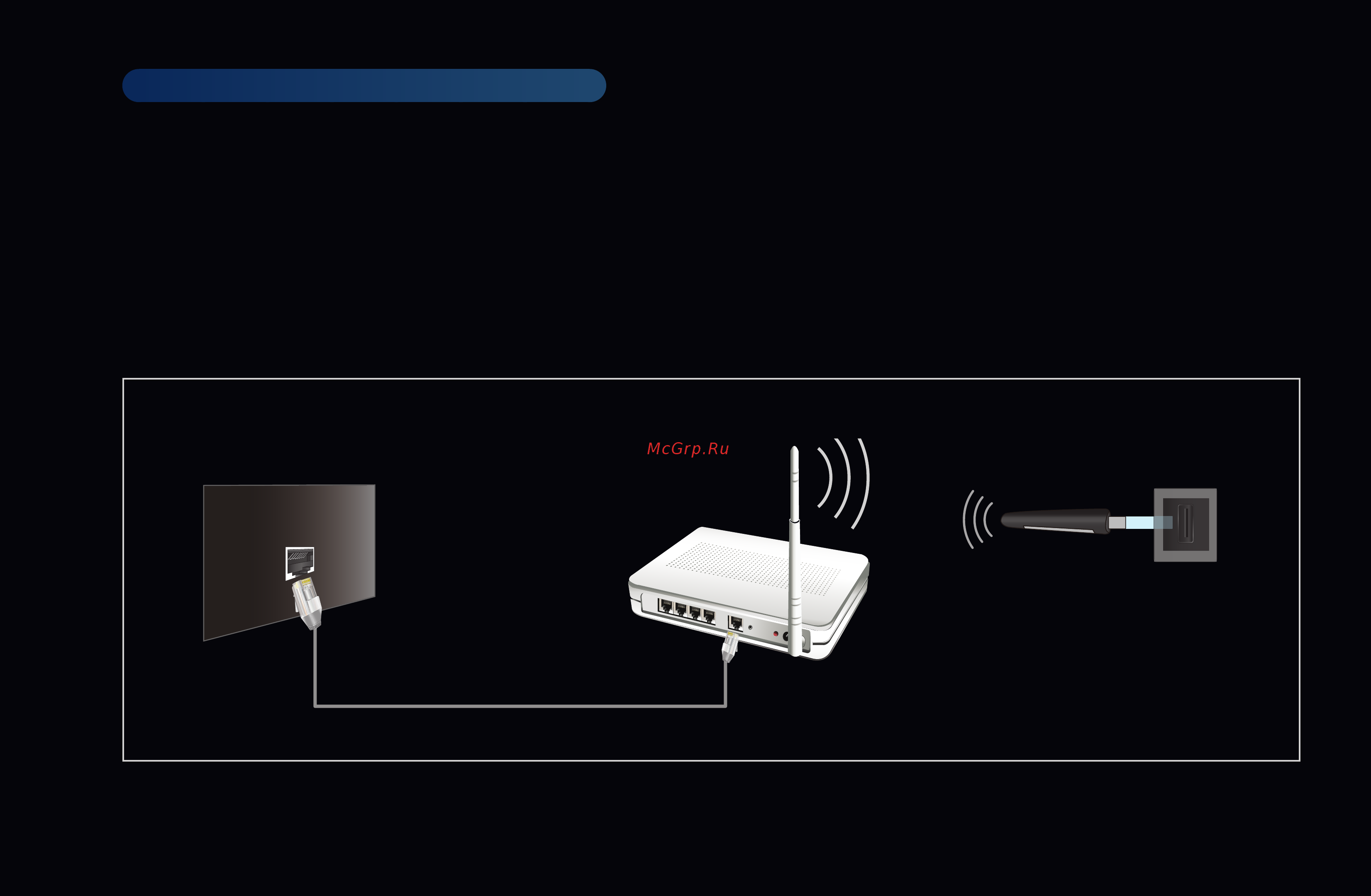 Samsung UE-46 D6100SW [98/318] Для беспроводного подключения телевизора к сети потребуется беспроводной маршрутизатор или модем а также адаптер беспроводной сети samsung wis09abgn wis09abgn2 wis10abgn продается отдельно который подключается к разъему usb на задней или боковой панели телевизора см рисунок ниже