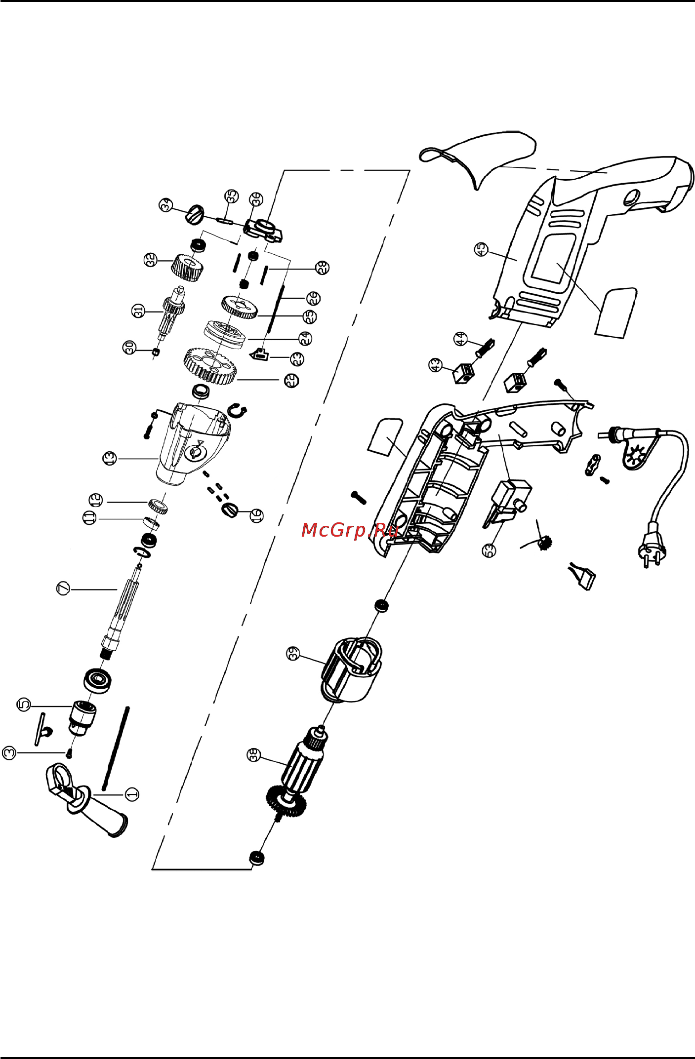 Defort DID-1055Nx2S [30/38] Exploded view did 1055nx2s