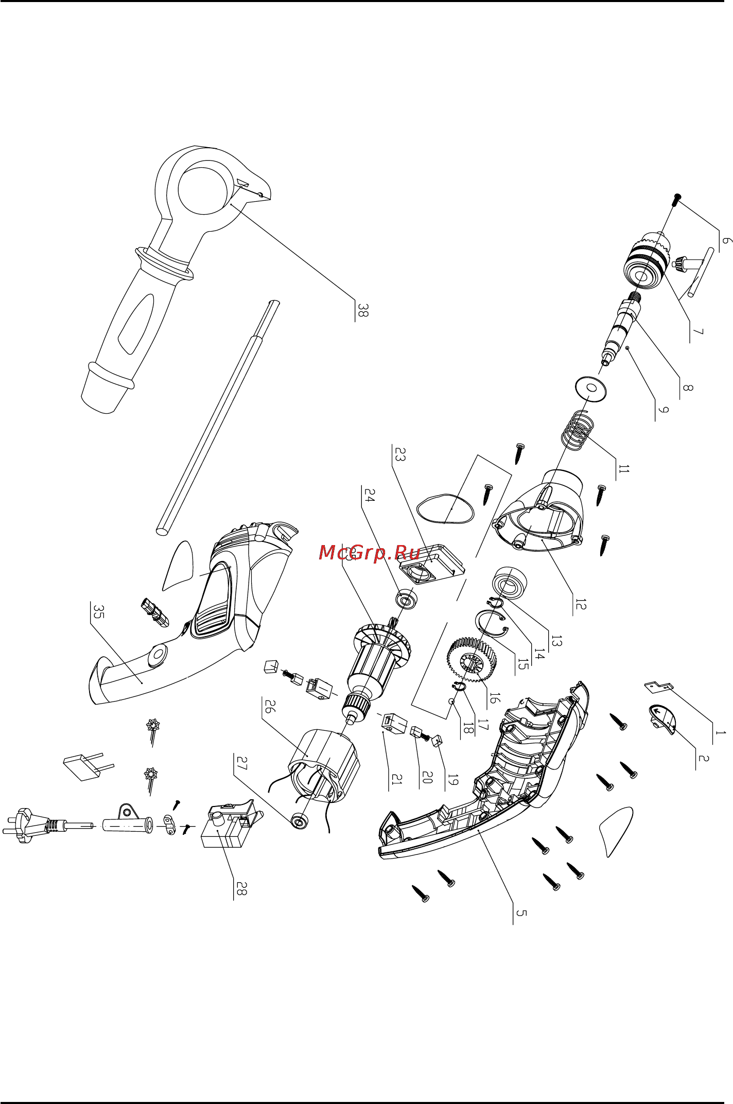 Defort DID-955N [34/44] Exploded view did 955n
