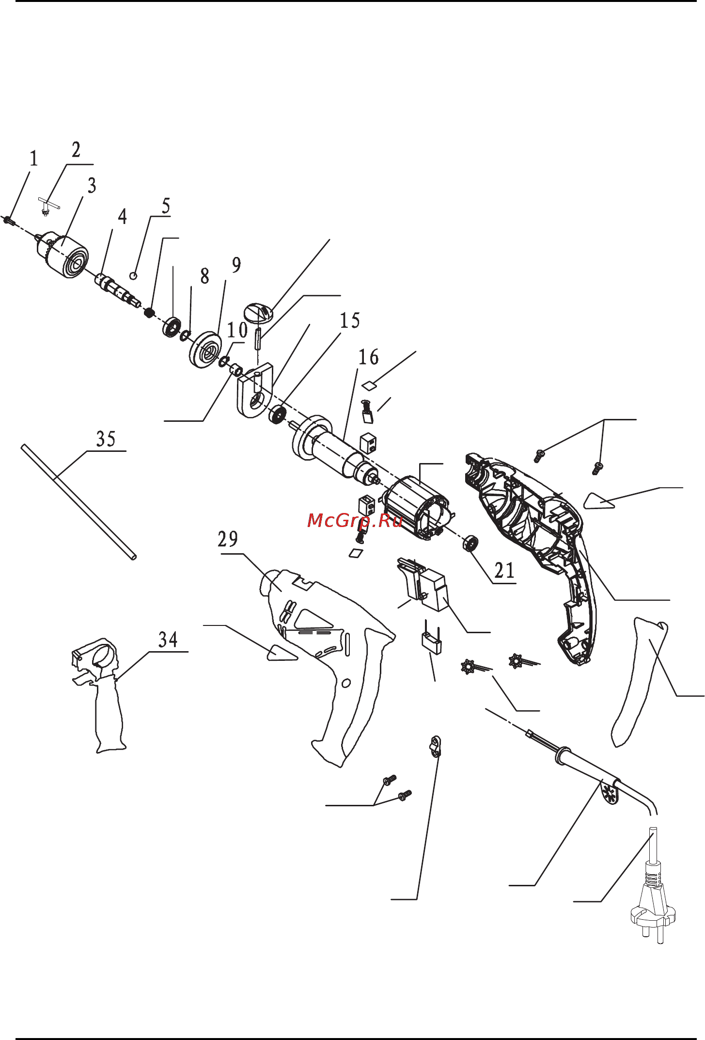 Defort DID-501-B [34/44] Exploded view did 501 b