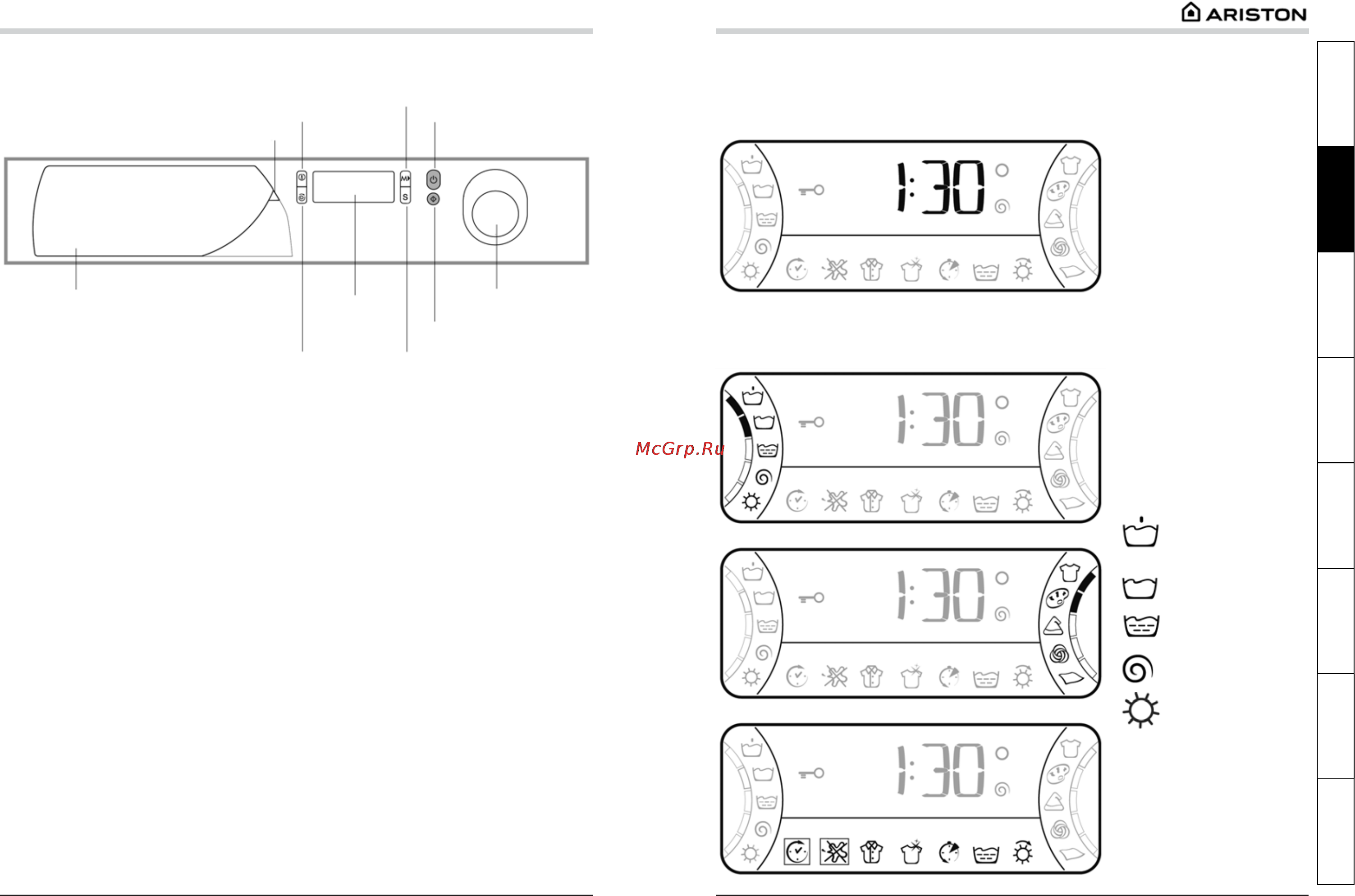 Ariston AMD 129 [4/15] Дисплей
