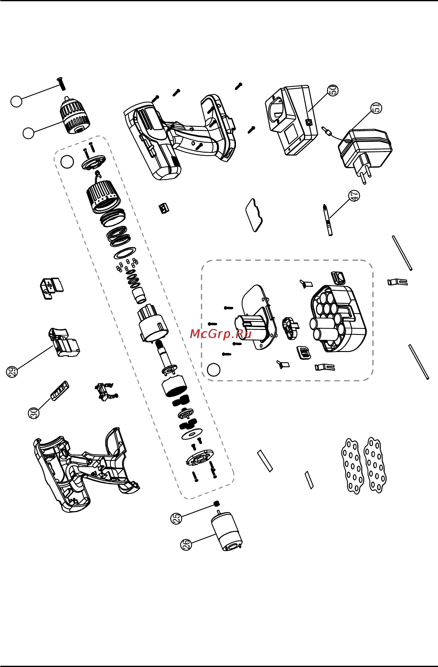 Defort DCD-12N-7-B [34/44] Exploded view dcd 12n 7 b