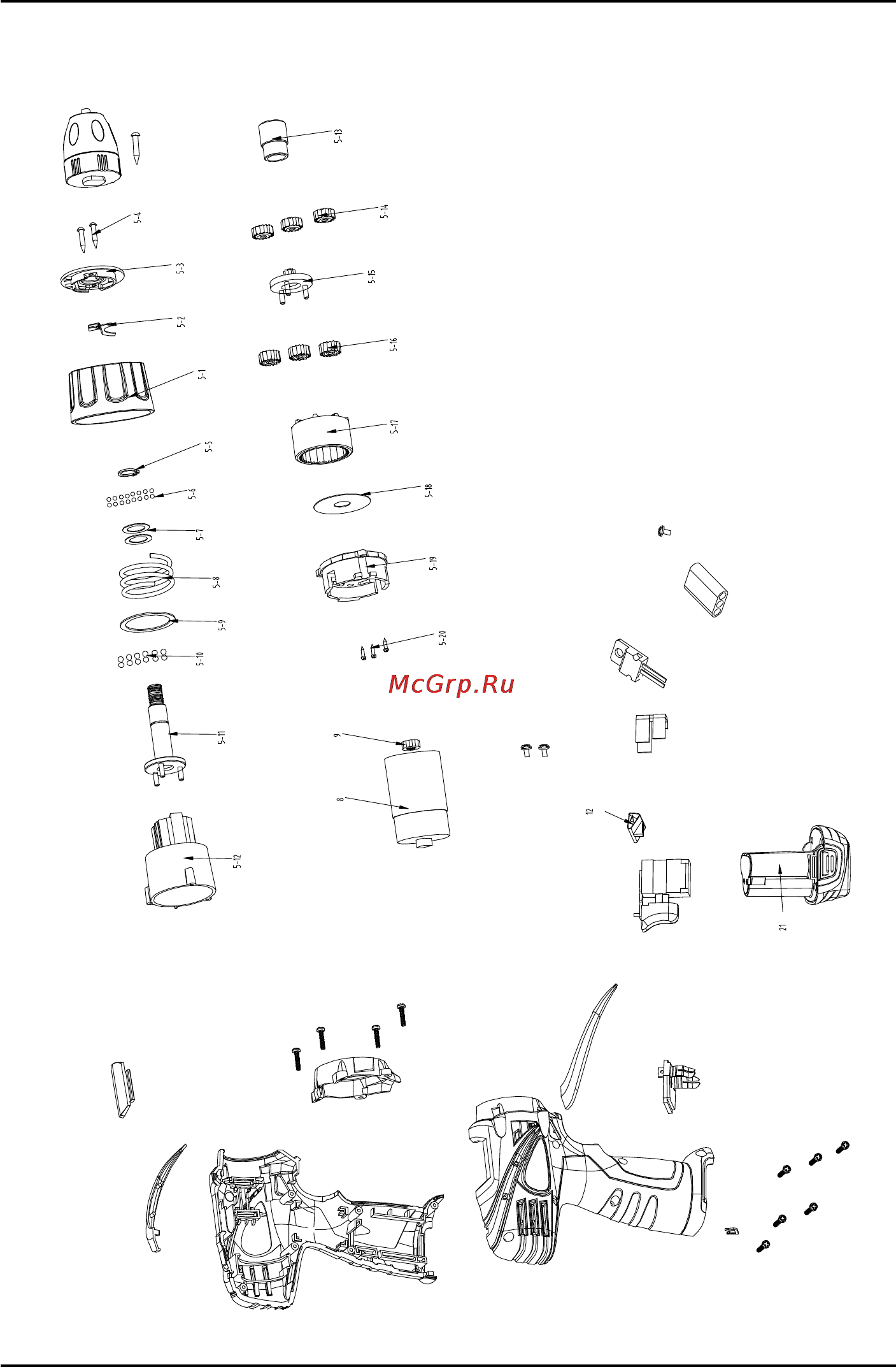 Defort DCD-10,8N-Li [34/44] Exploded view dcd 10 8n li