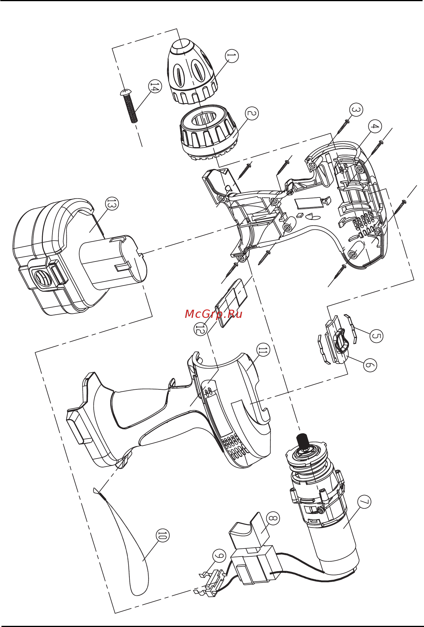 Defort DCD-18Nx2D [34/44] Exploded view