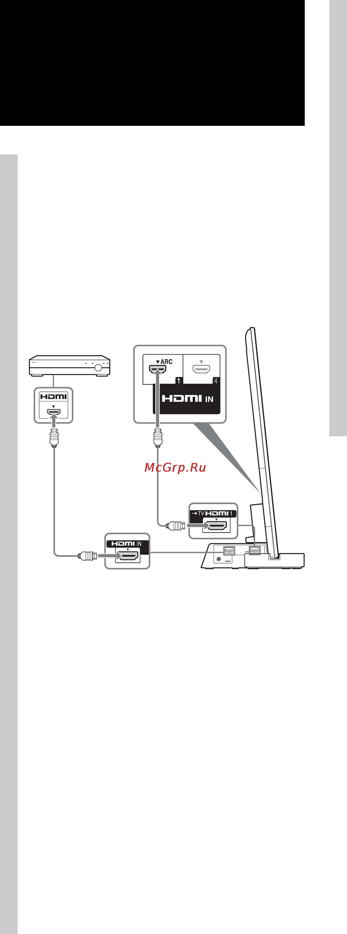 Sony SU-B551S [240/255] Подключив компоненты поддерживающие технологию sony bravia sync с помощью кабелей hdmi можно облегчить управление если установить для телевизора функцию контроль по hdmi