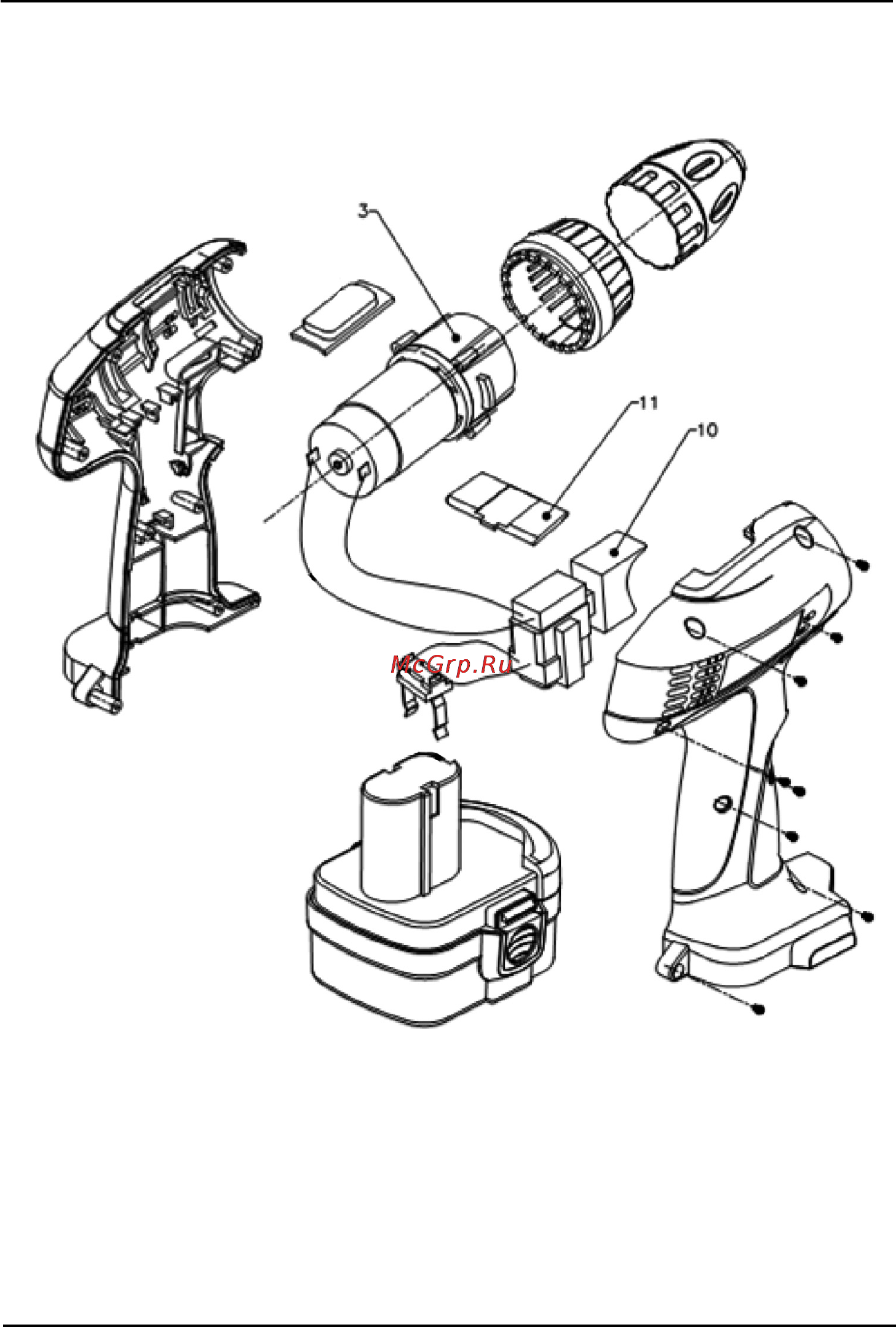 Defort DCD-14N-1 [34/44] Exploded view