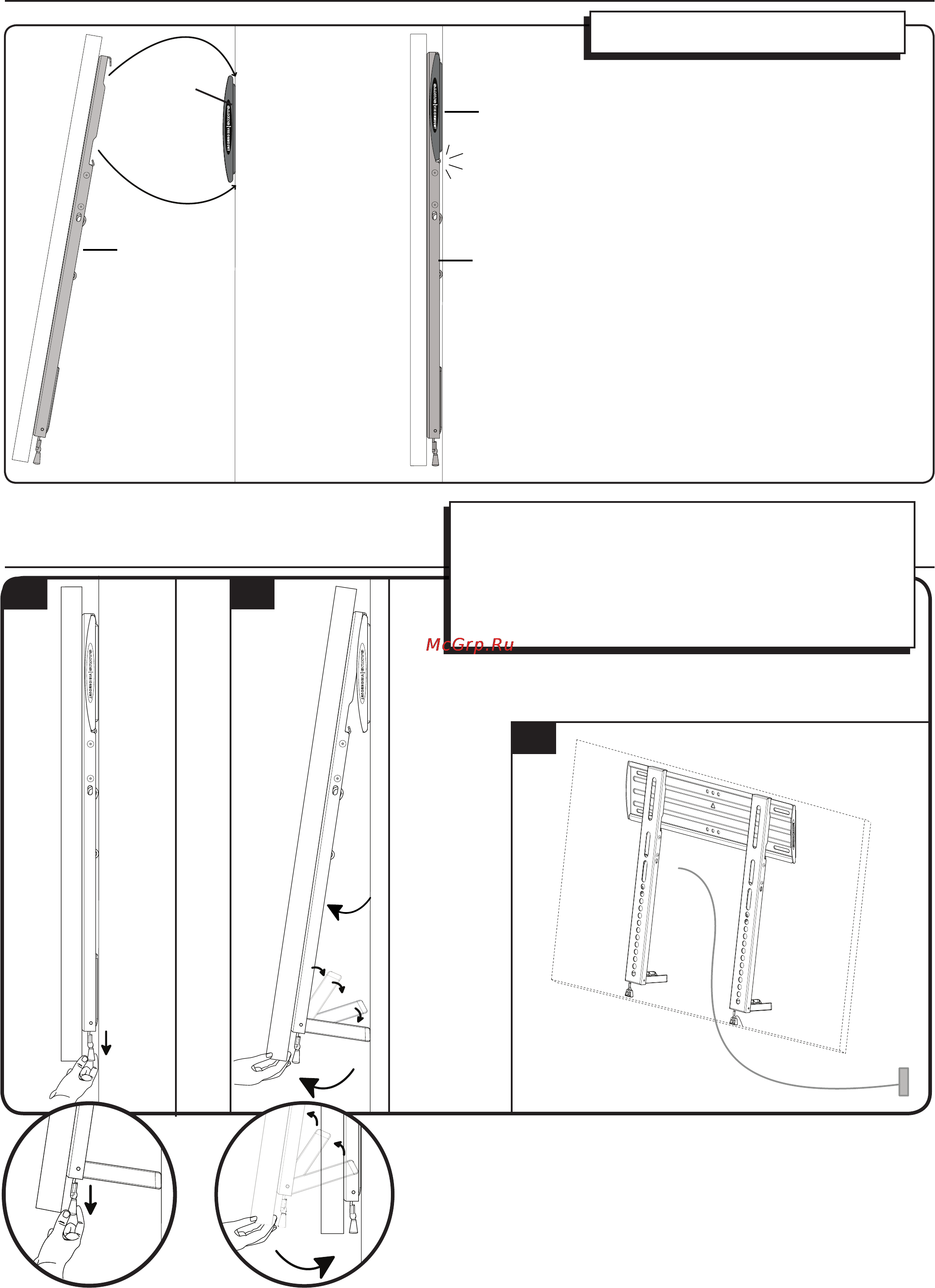 Sanus VML10-B1 [8/36] Hang tv onto the wall plate