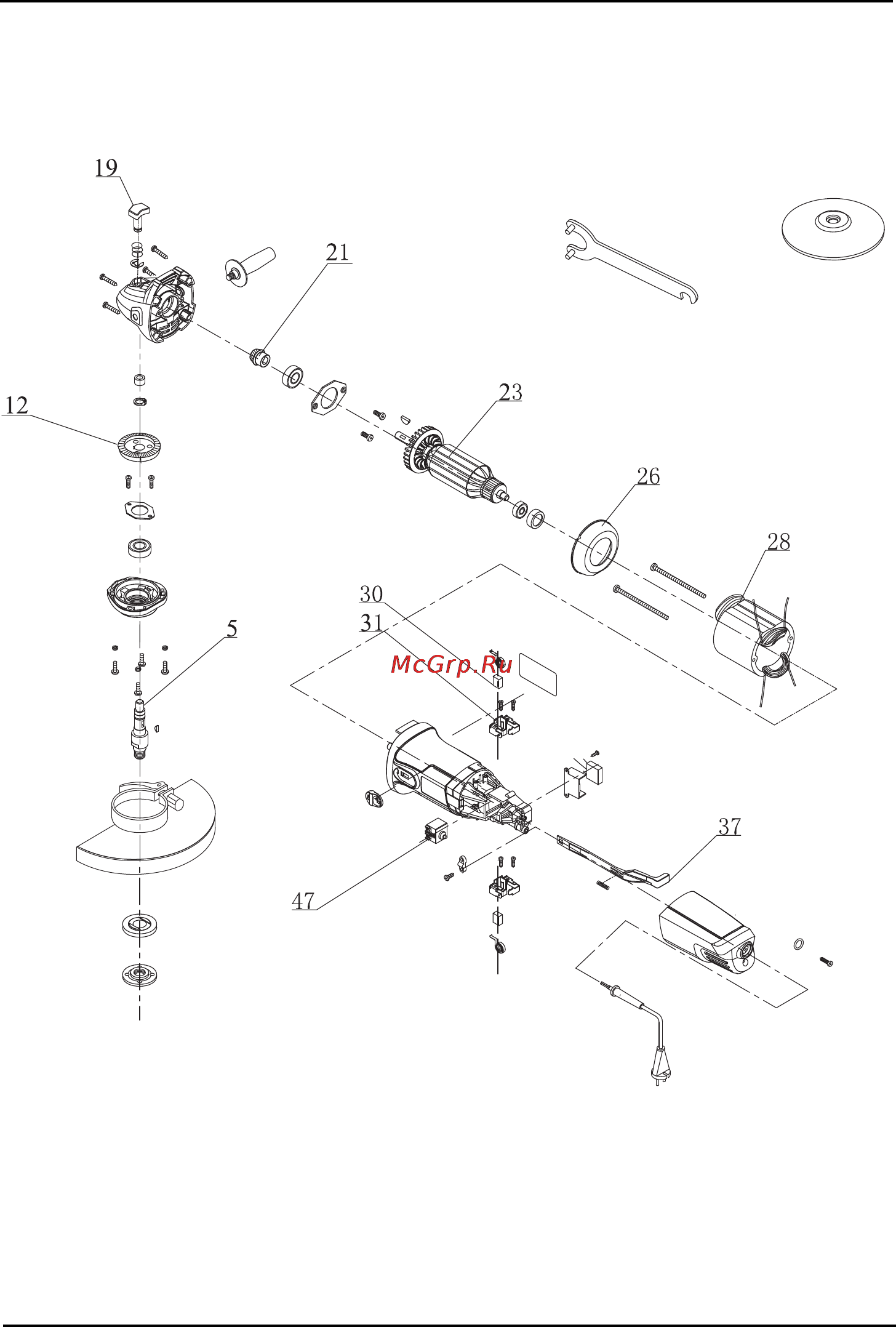 Defort DAG-901N [46/54] Exploded view