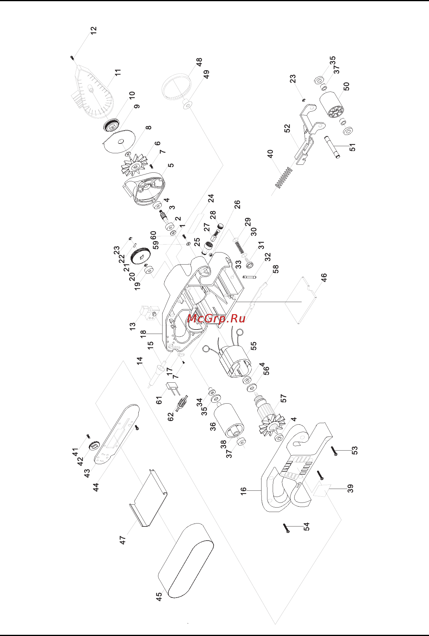Defort DBS-800N [34/44] Exploded view