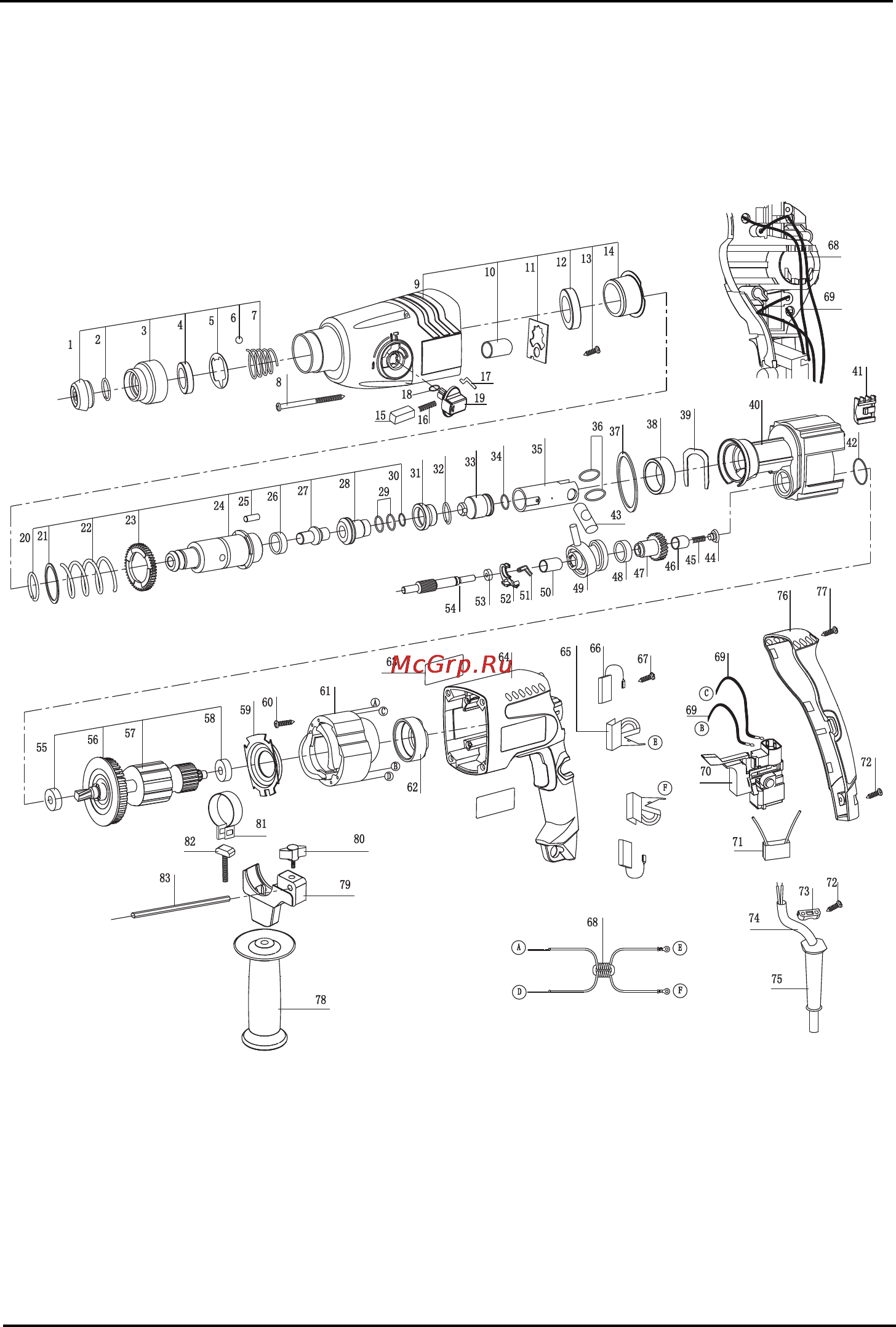 Defort DRH-620N-K [34/44] Exploded view
