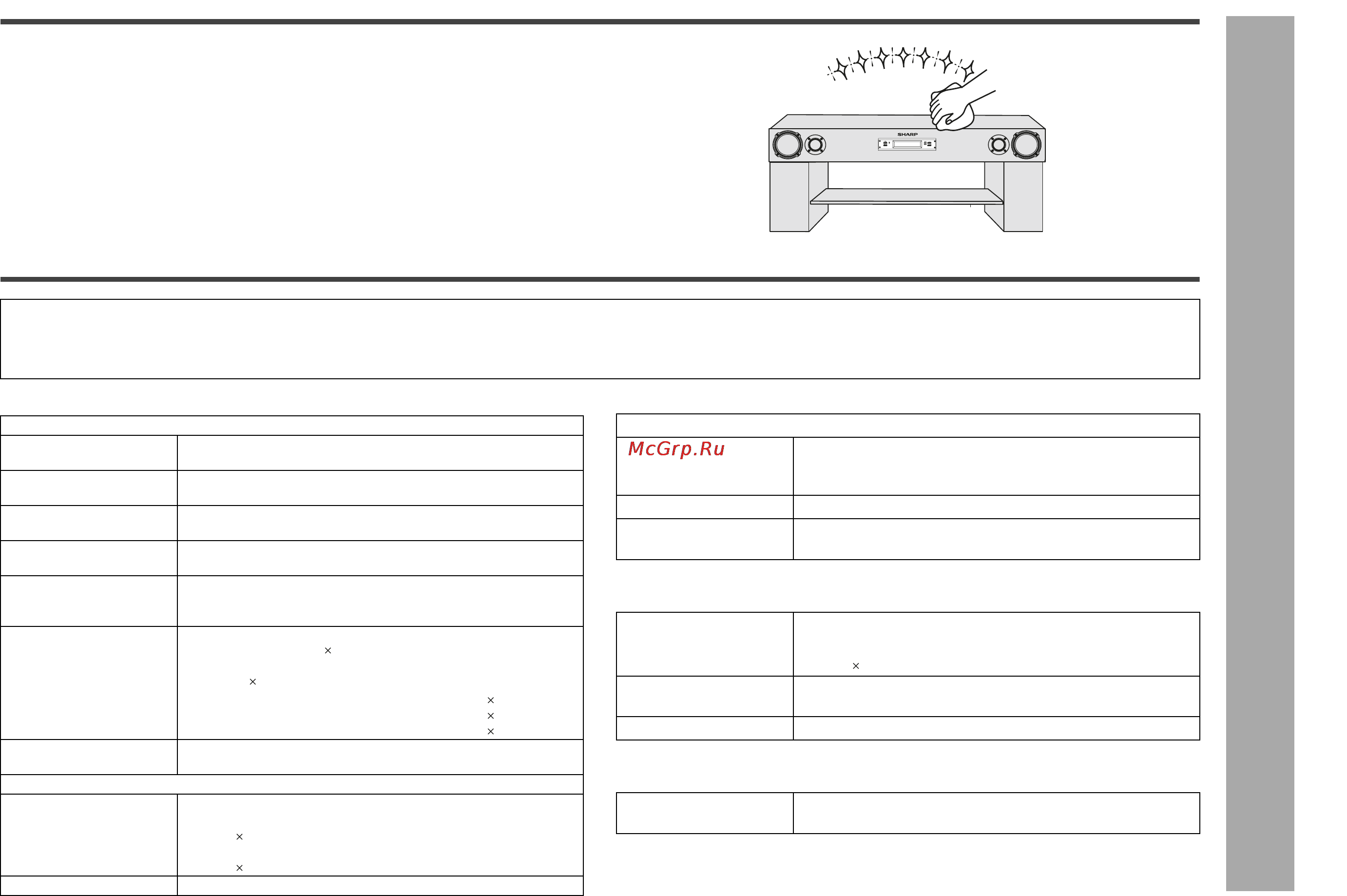 Sharp ANPR1000H [41/44] Технические характеристики