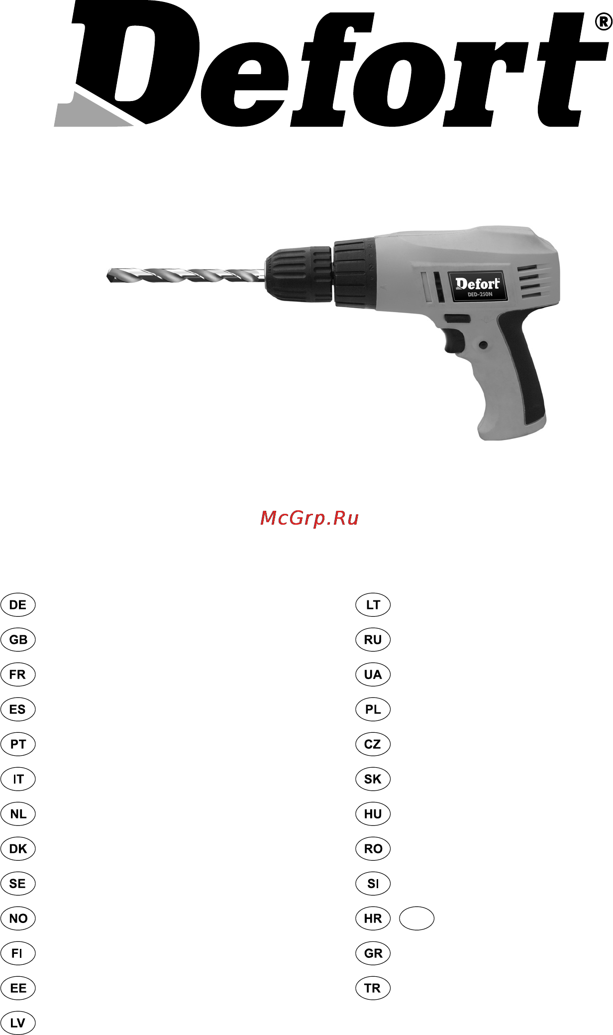 Defort DED-250N Инструкция по эксплуатации онлайн