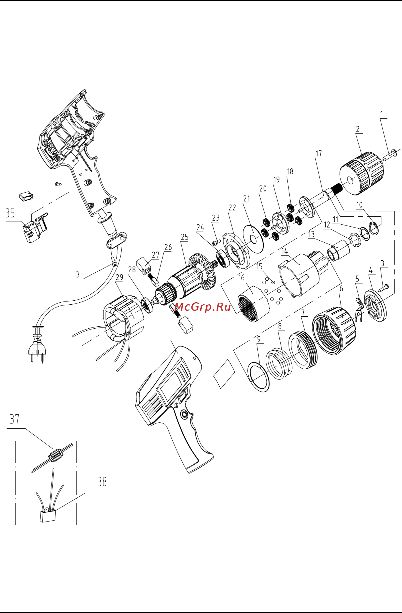 Defort DED-250N [81/89] Exploded view ded 250n