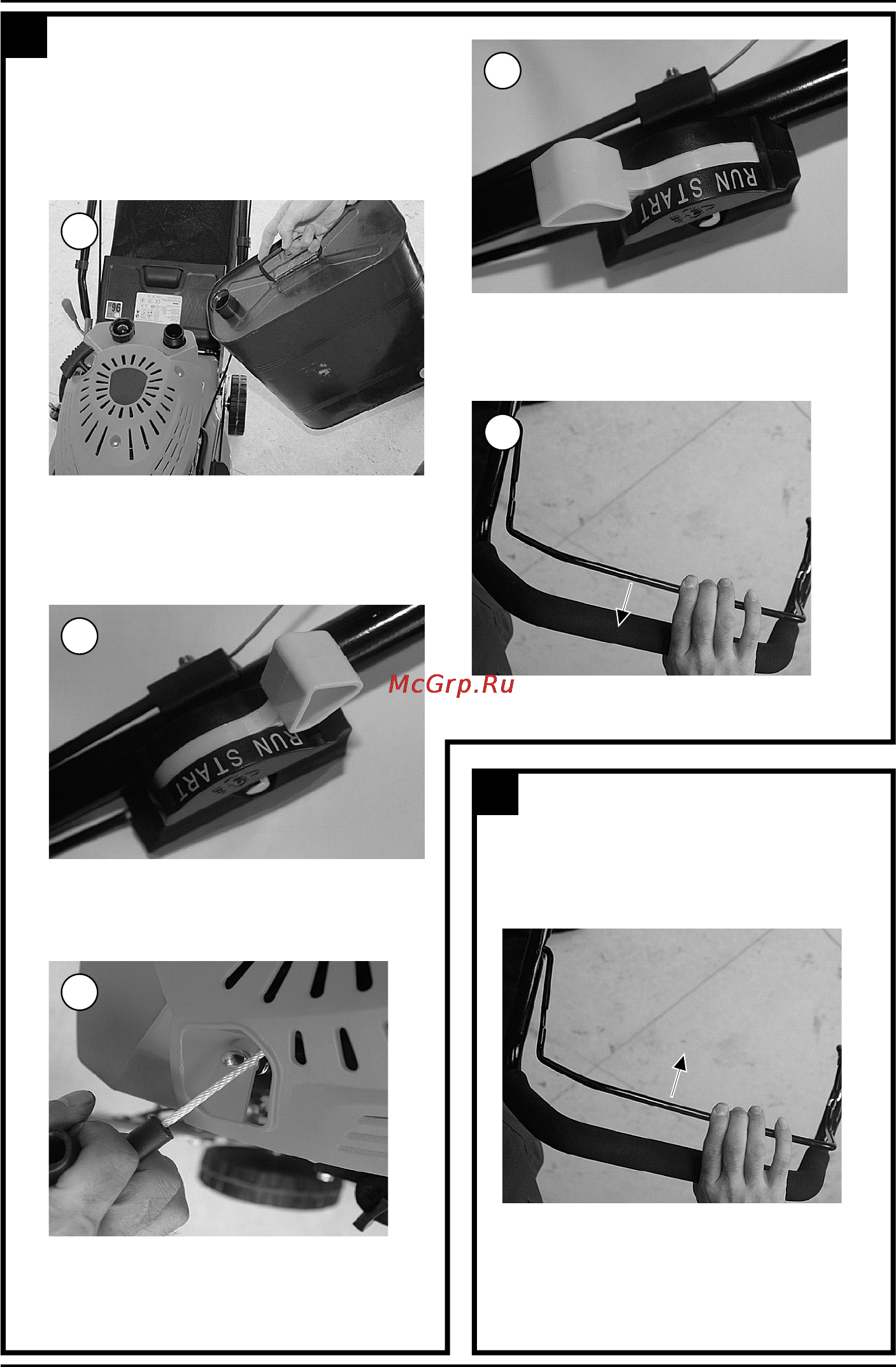 Defort DLM-2600-G [6/32] Starting the engine so starten sie den motor démarrage du moteur пуск двигателя