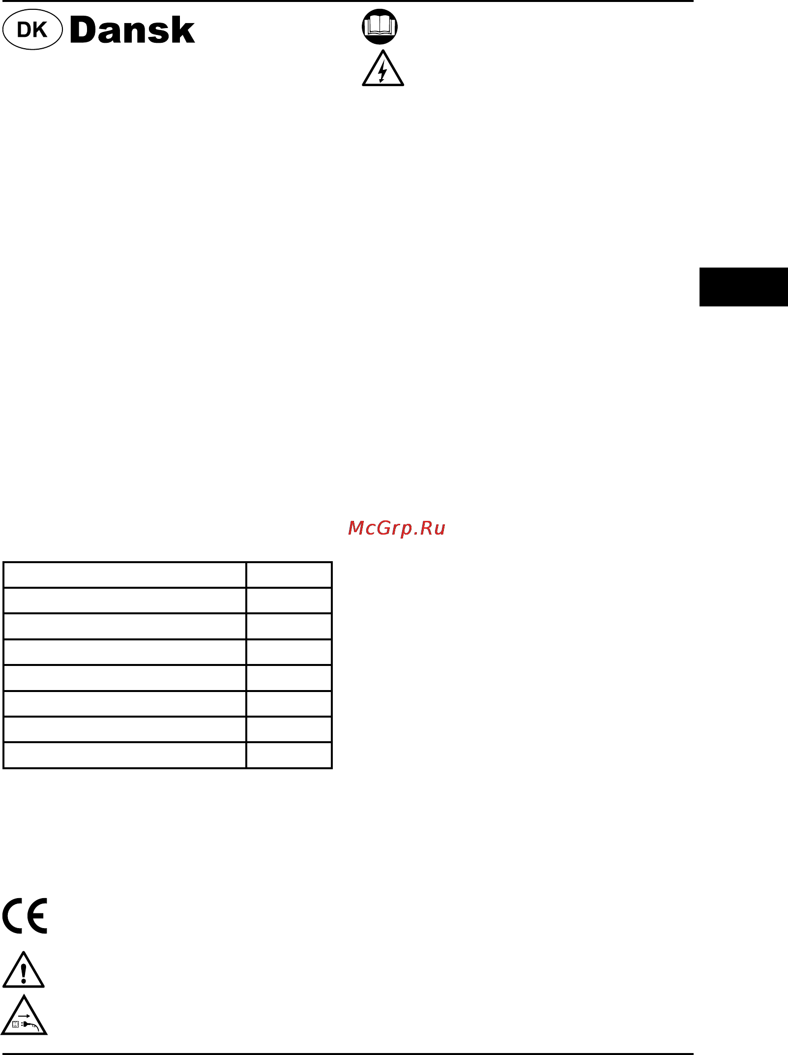 Defort DPW-2000-SC [33/98] Sikkerhedsinstruktioner