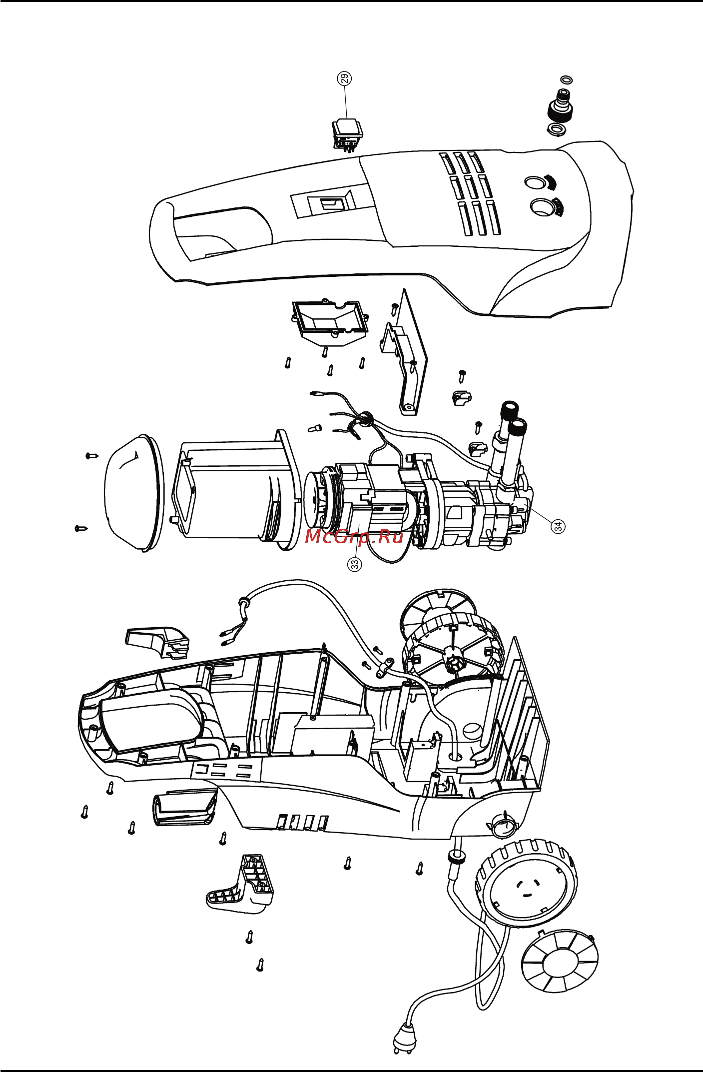 Defort DPW-2000-SC [90/98] Exploded view dpw 1800 sc