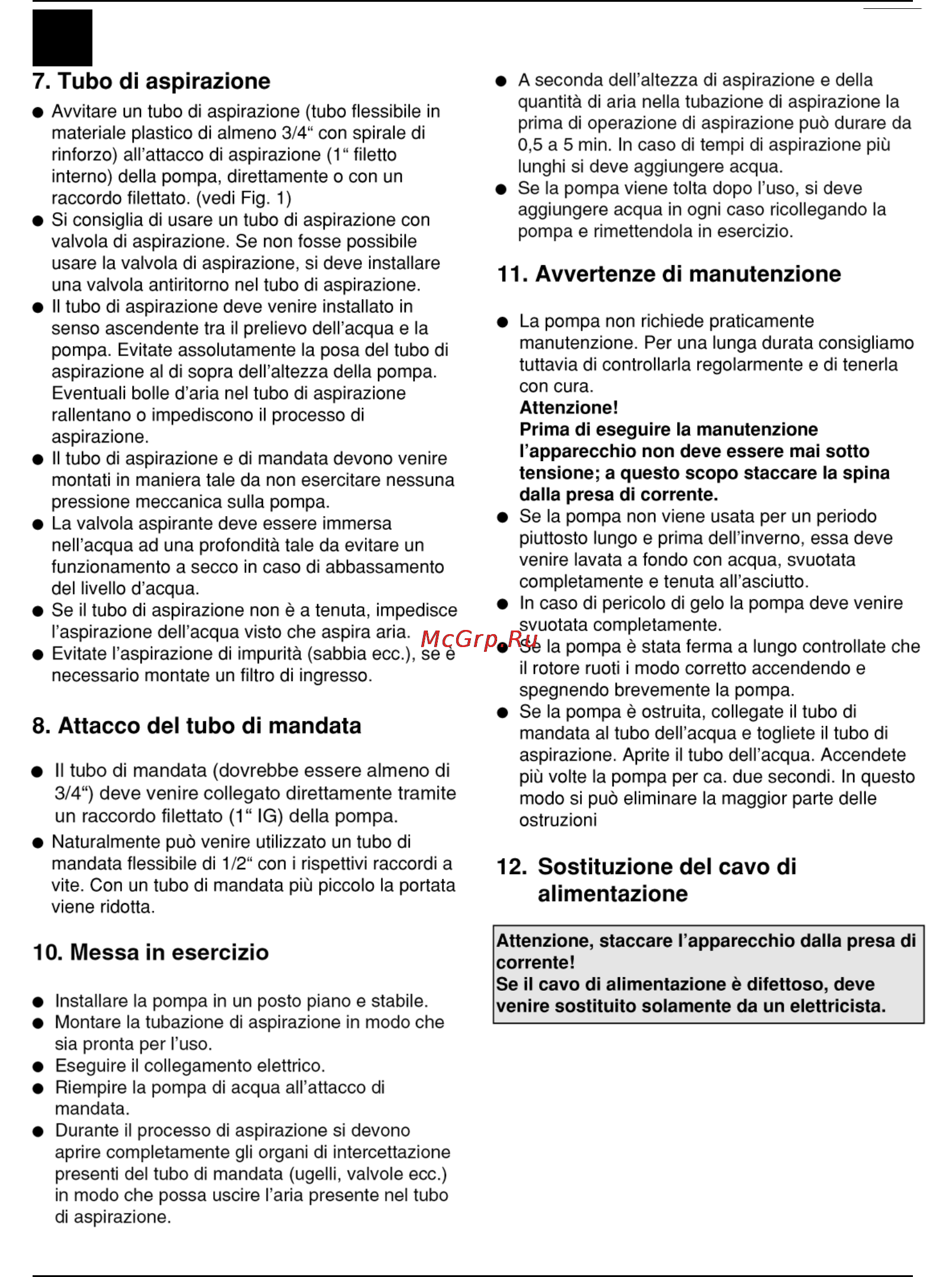 Defort DGP-600N [20/76] Messa in esercizio
