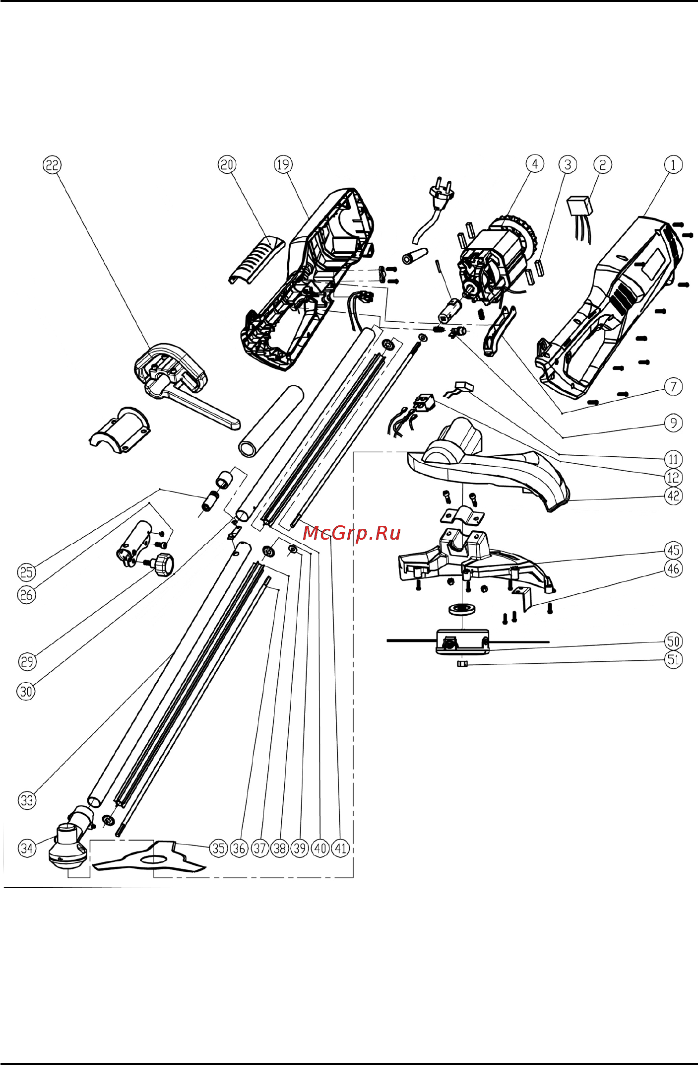 Defort DGT-1010N [52/62] Exploded view dgt 1010n